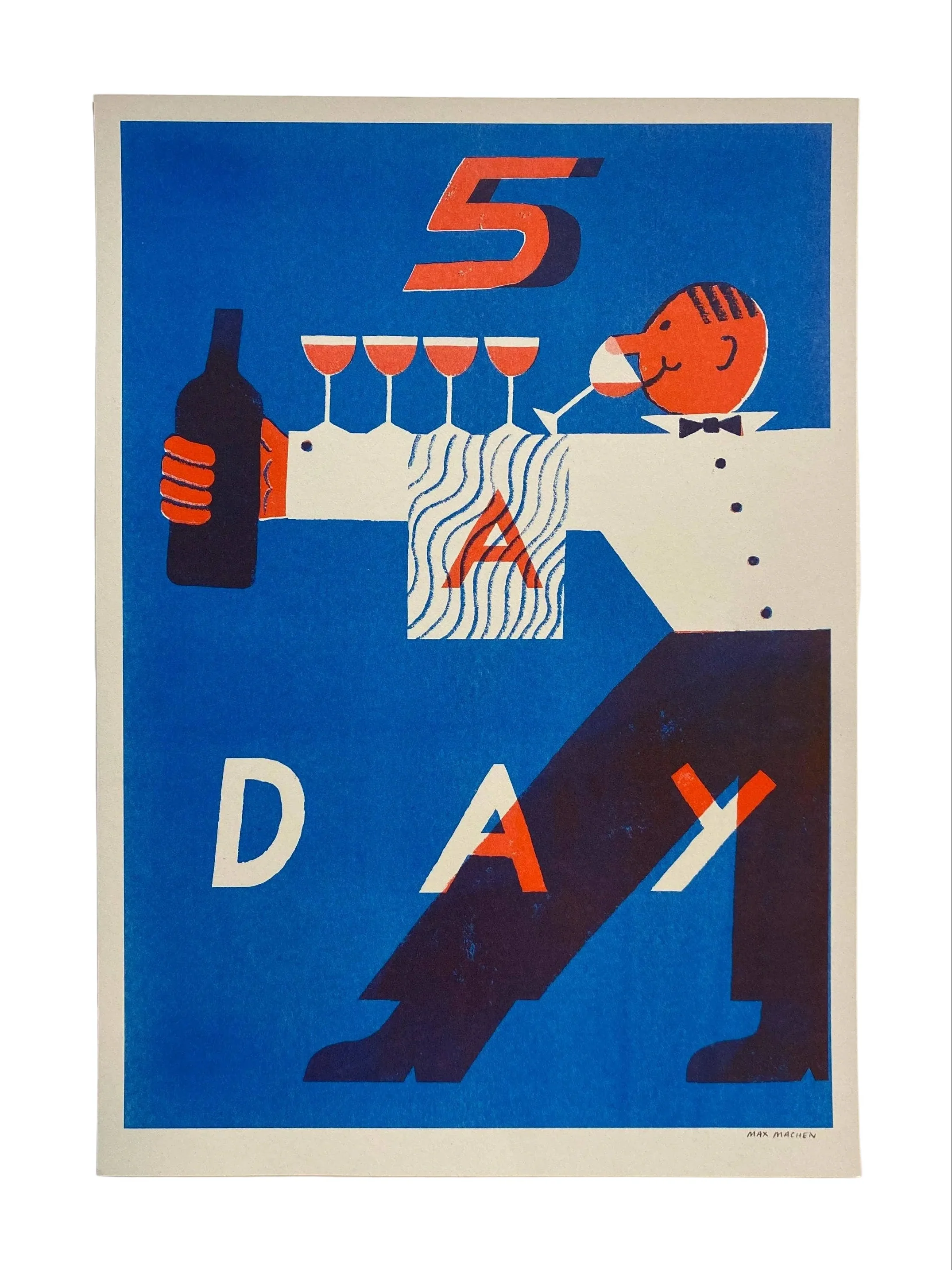 '5 A Day' Riso Art Print (A3)