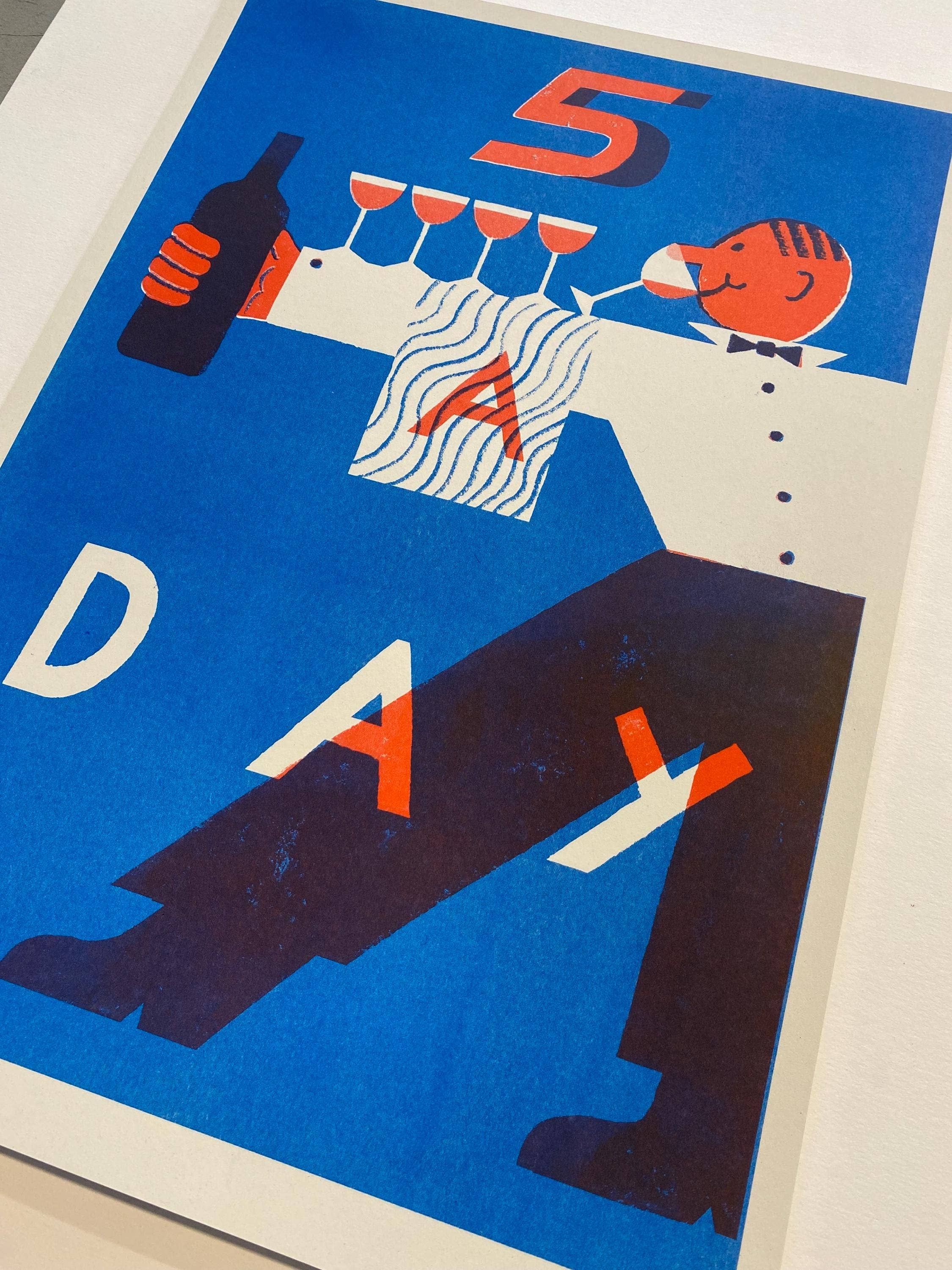 '5 A Day' Riso Art Print (A3) - Image 6