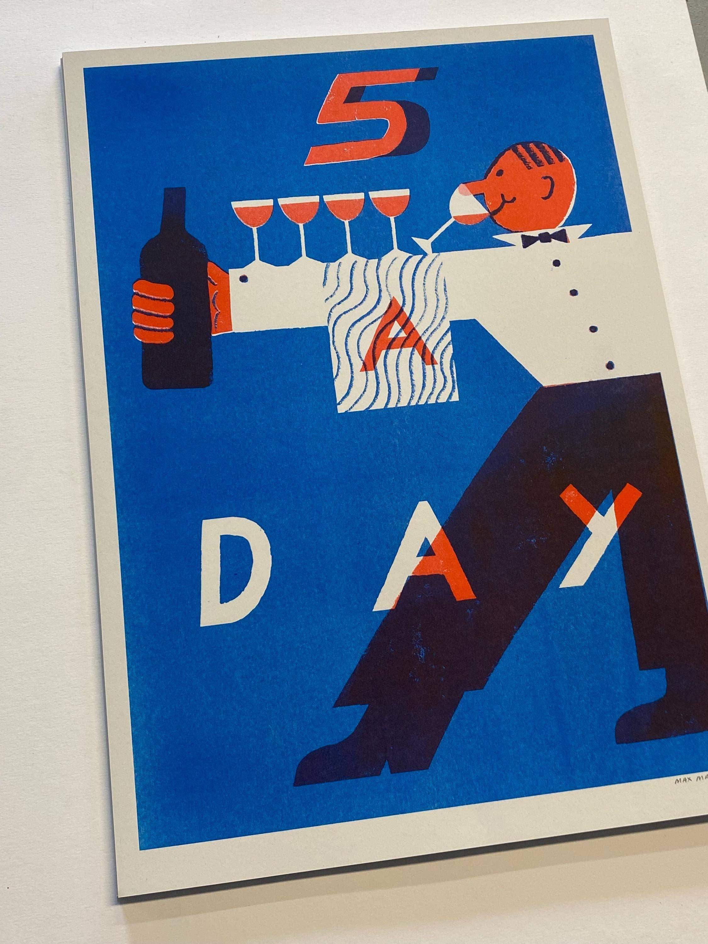 '5 A Day' Riso Art Print (A3) - Image 8
