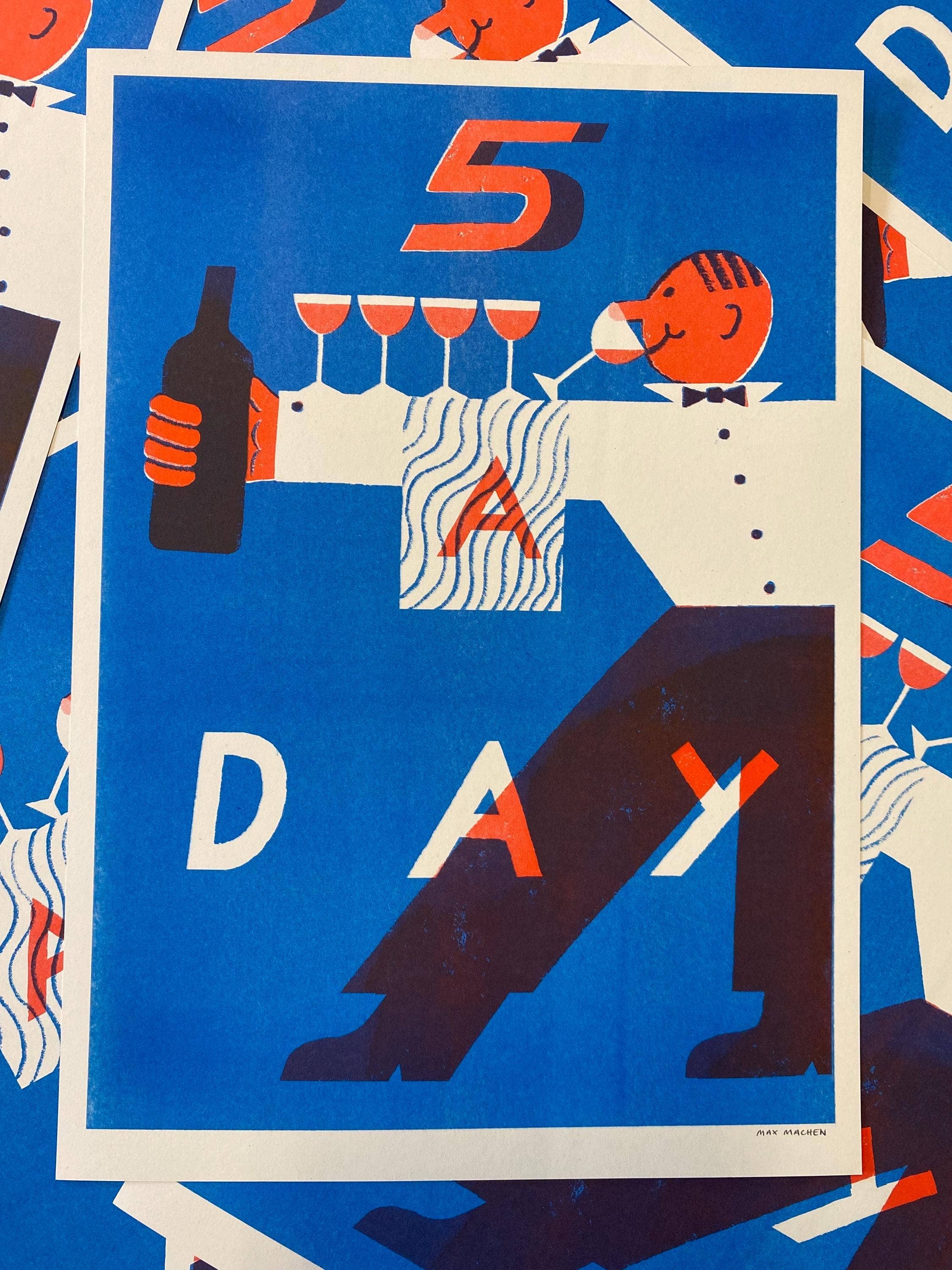 '5 A Day' Riso Art Print (A3) - Image 9