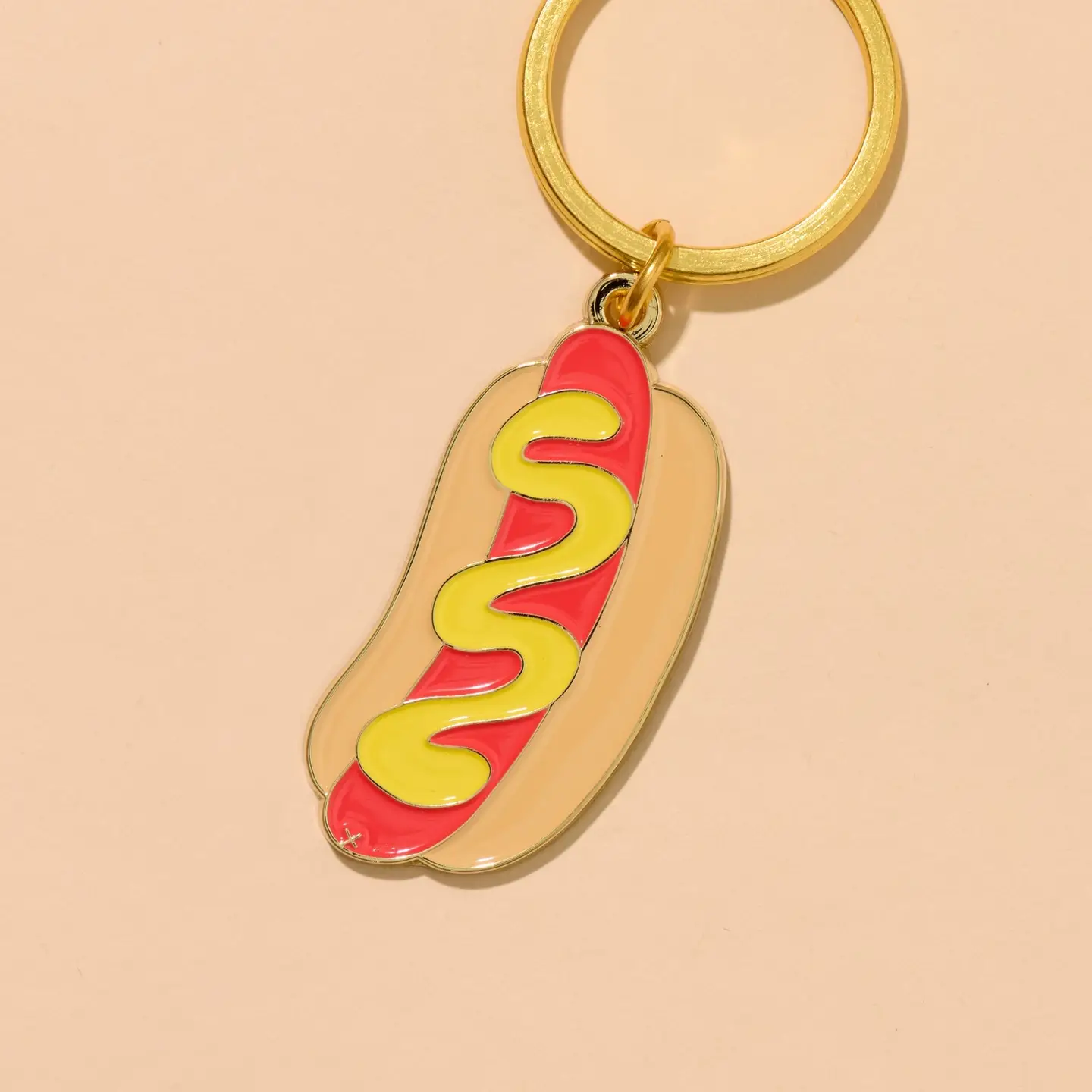 Cartoon Hotdog keyring - Image 3
