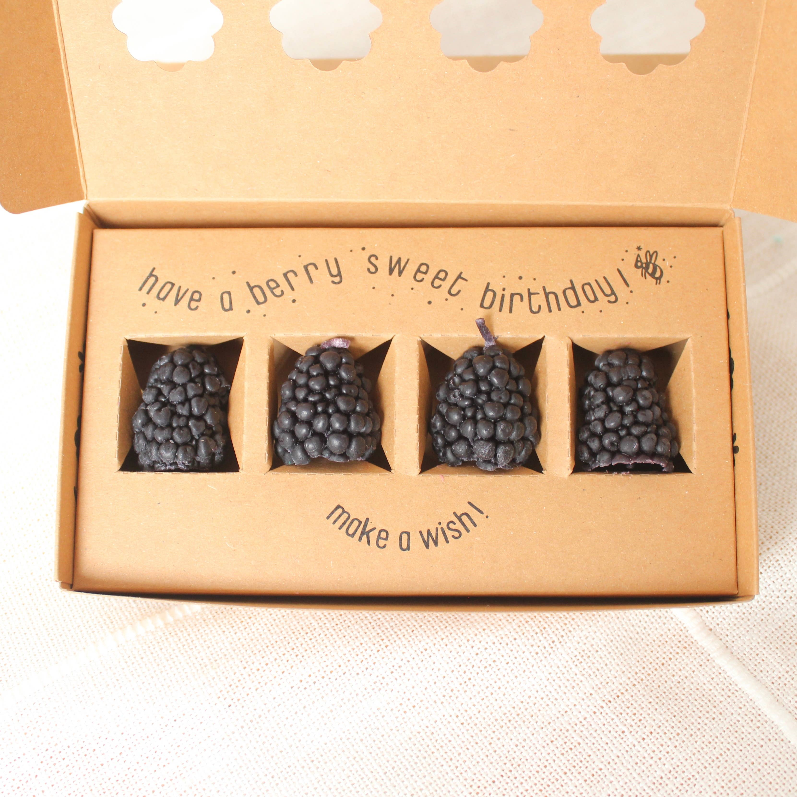 Blackberry Beeswax Birthday Candles - Image 3