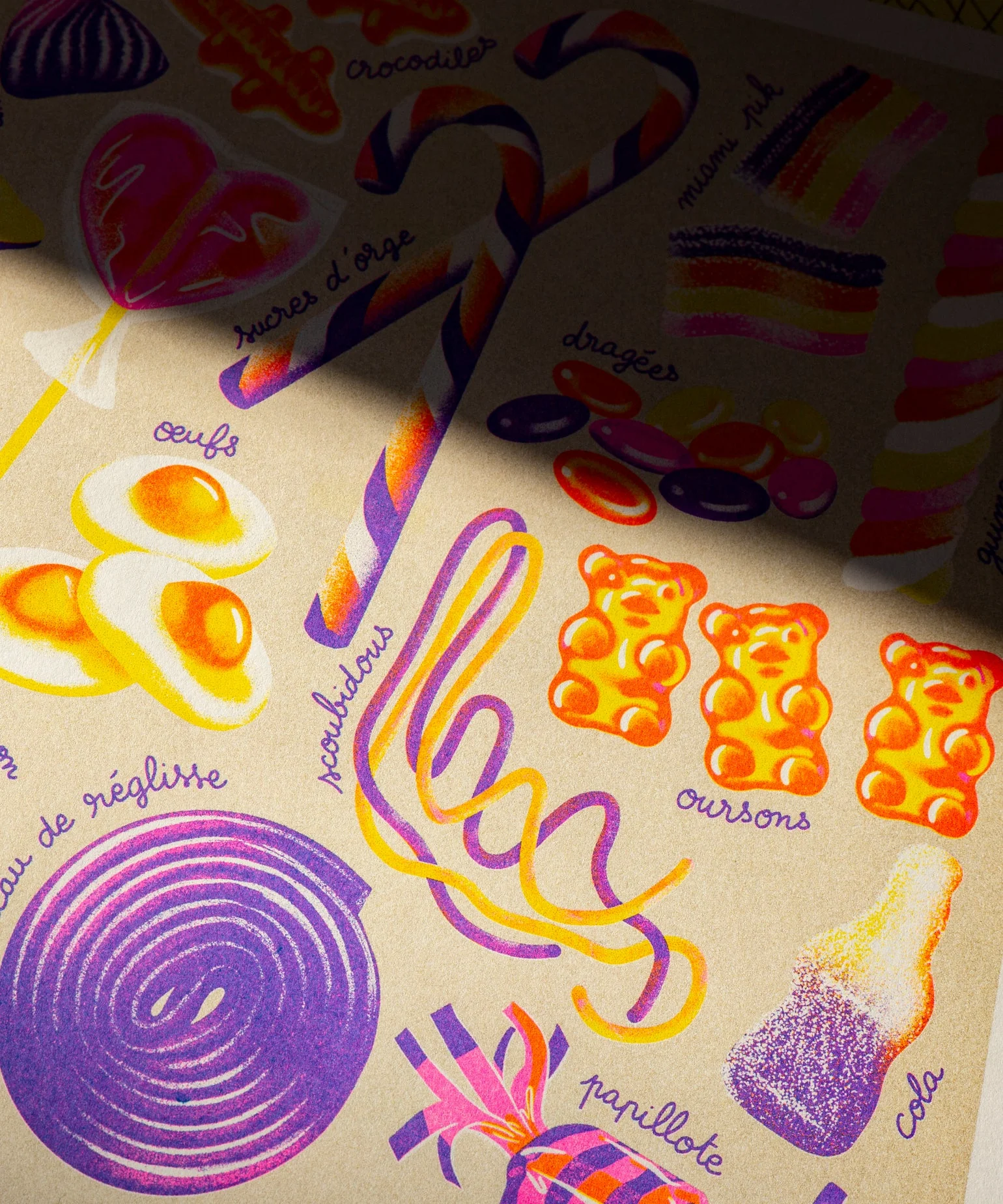'Bonbons' Risograph Print - Image 3