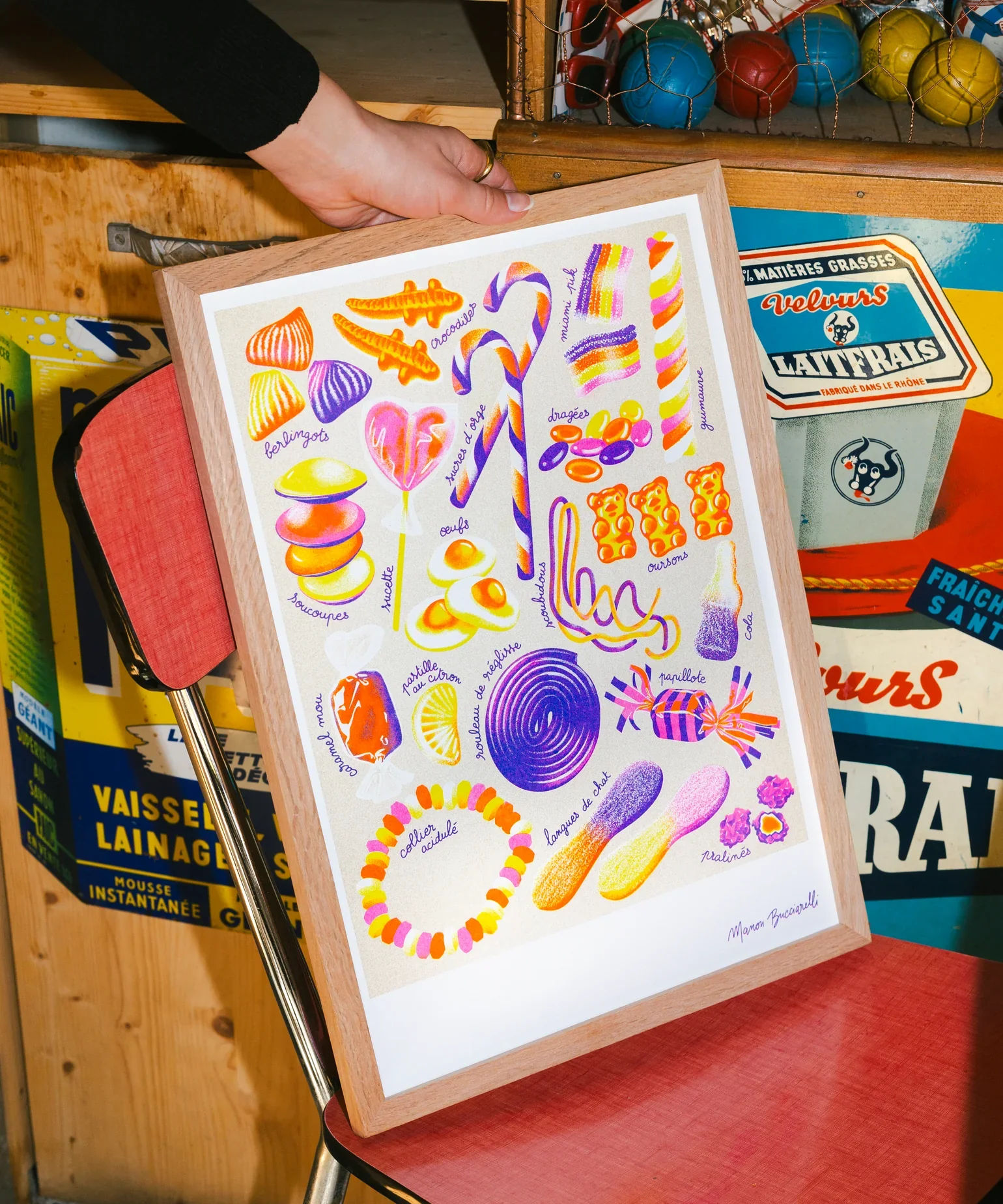 'Bonbons' Risograph Print - Image 4