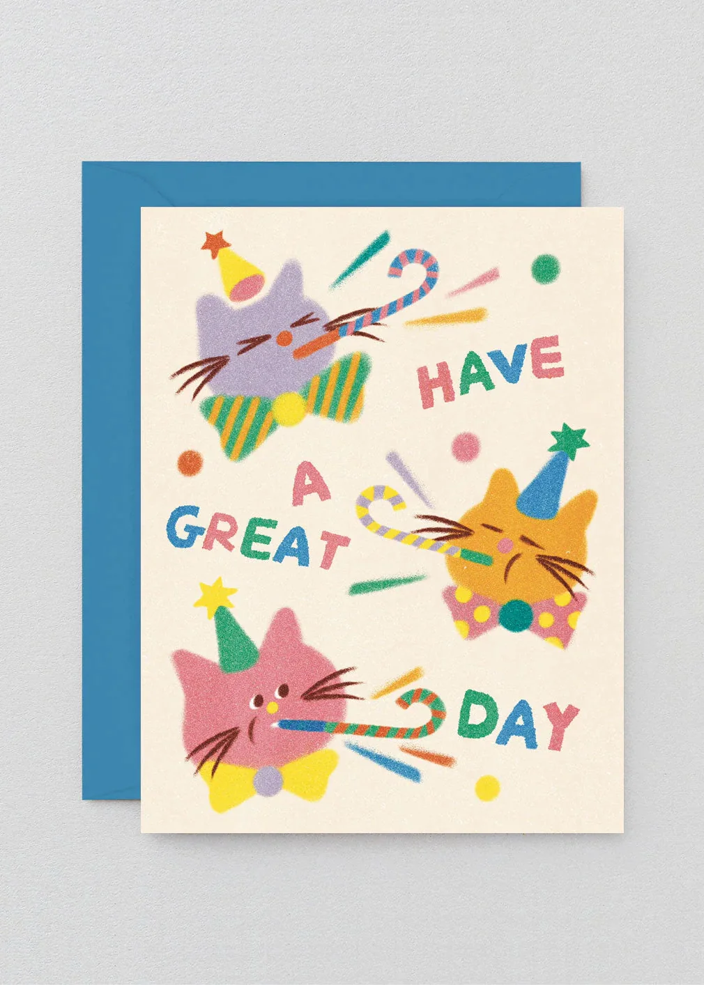 Cat Celebration Greetings Card