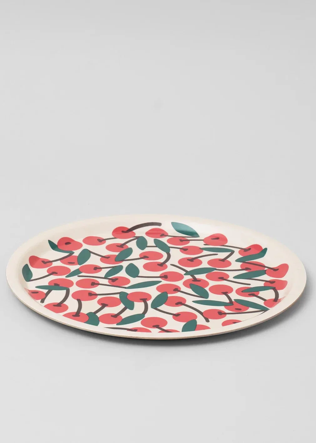Cherries - Large Round Plywood Tray - Image 3
