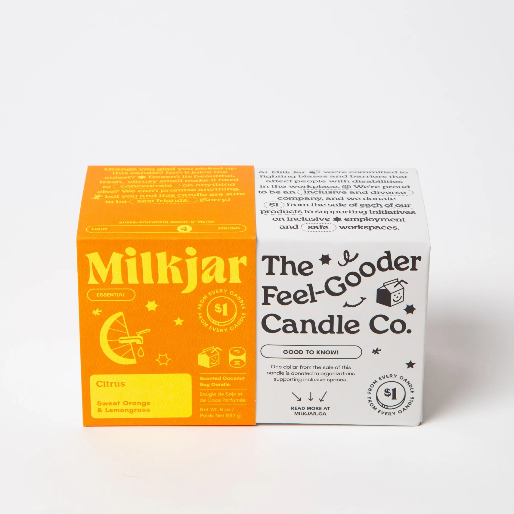 Citrus - Sweet Orange & Lemongrass Coconut Soy 8oz Candle - Image 4
