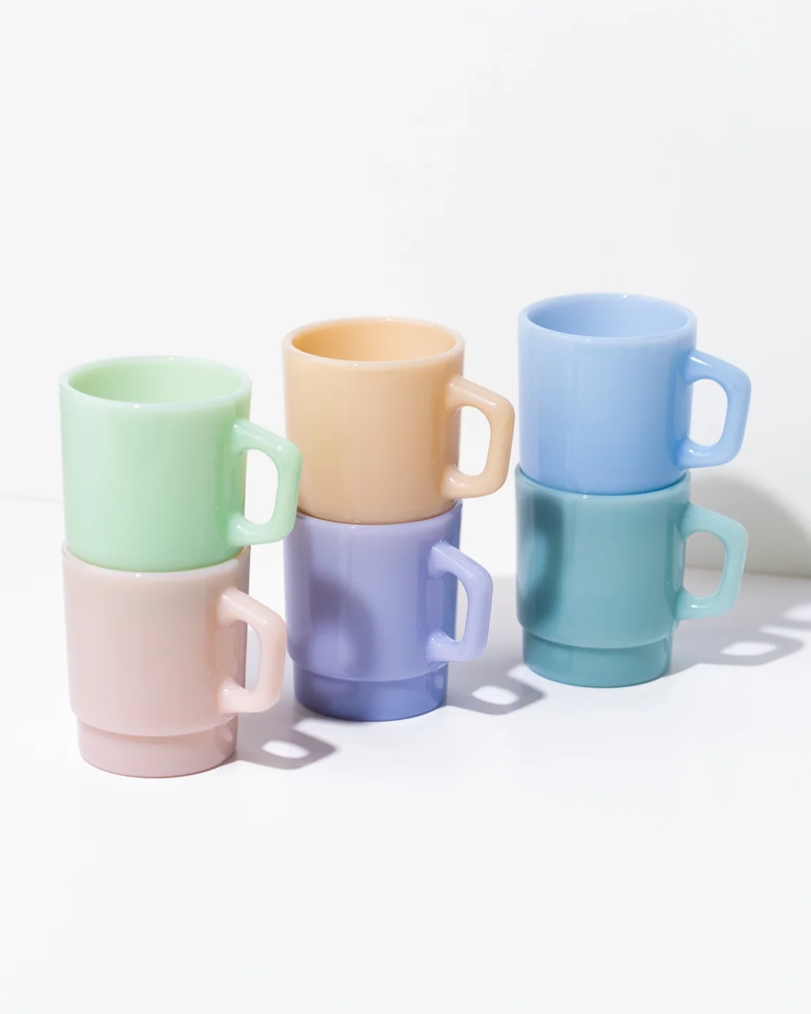 DD Milk Glass Mugs - various colours