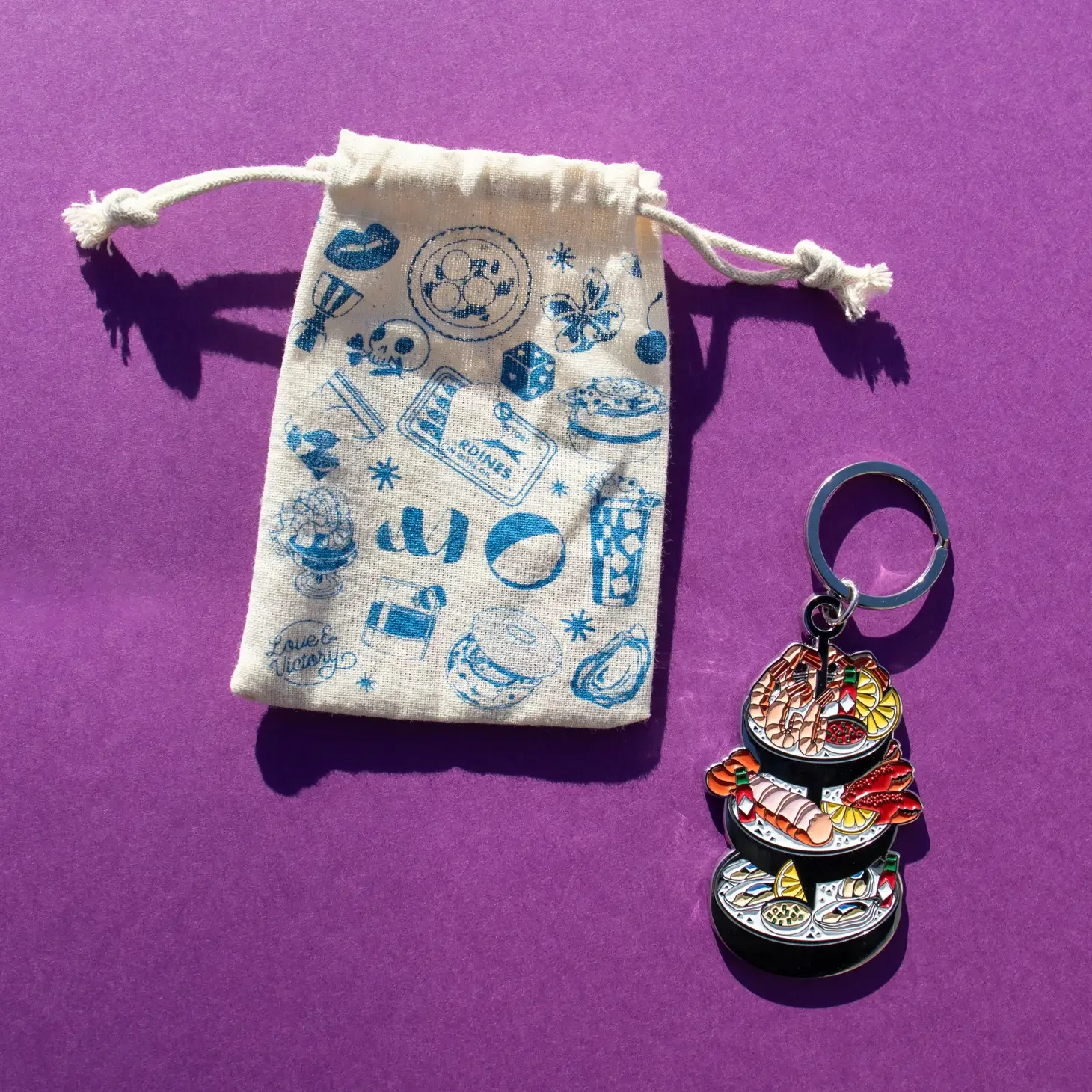 Fruits de Mer Keyring - Image 2