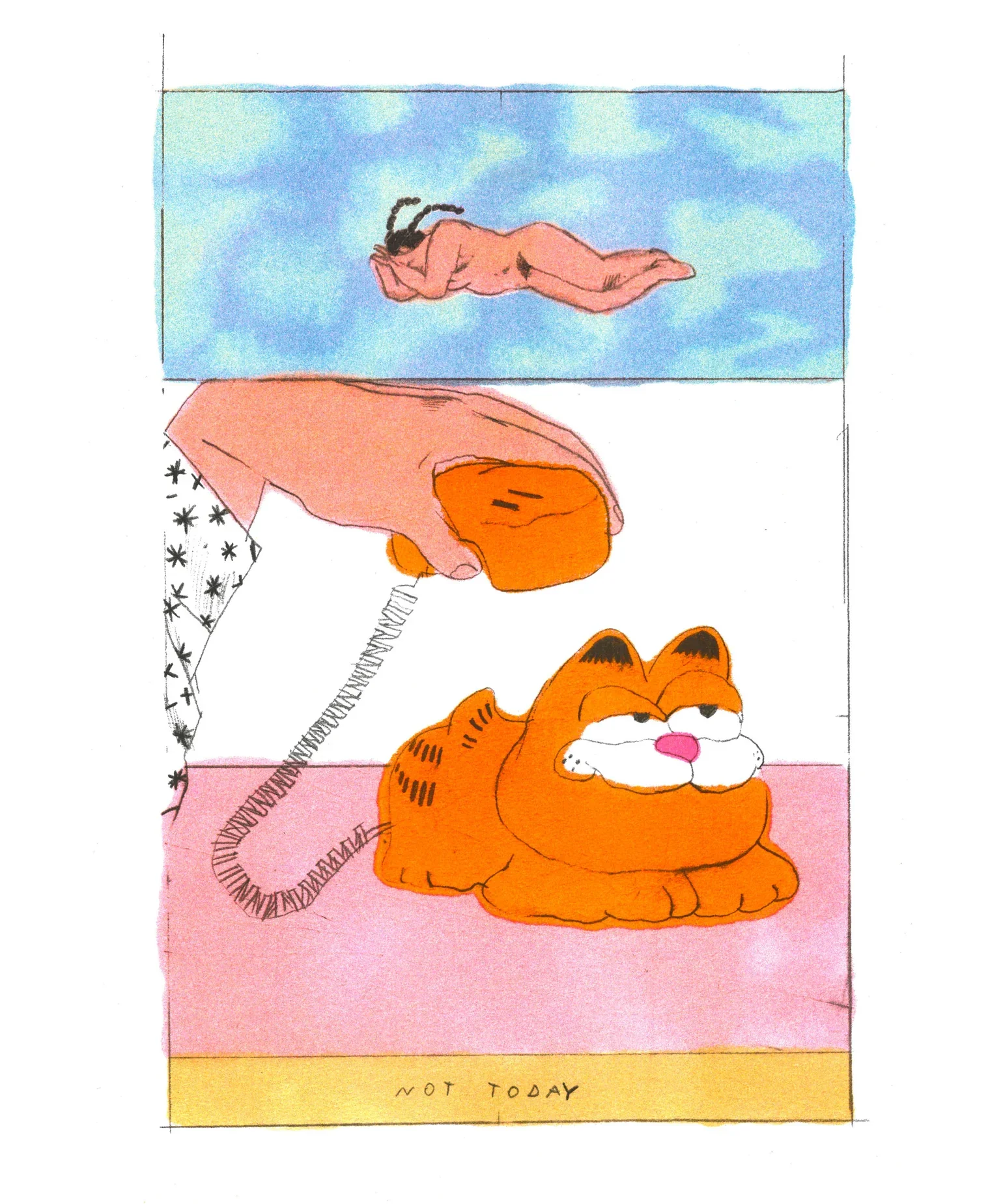 'Garfield' Risograph Print - Image 2