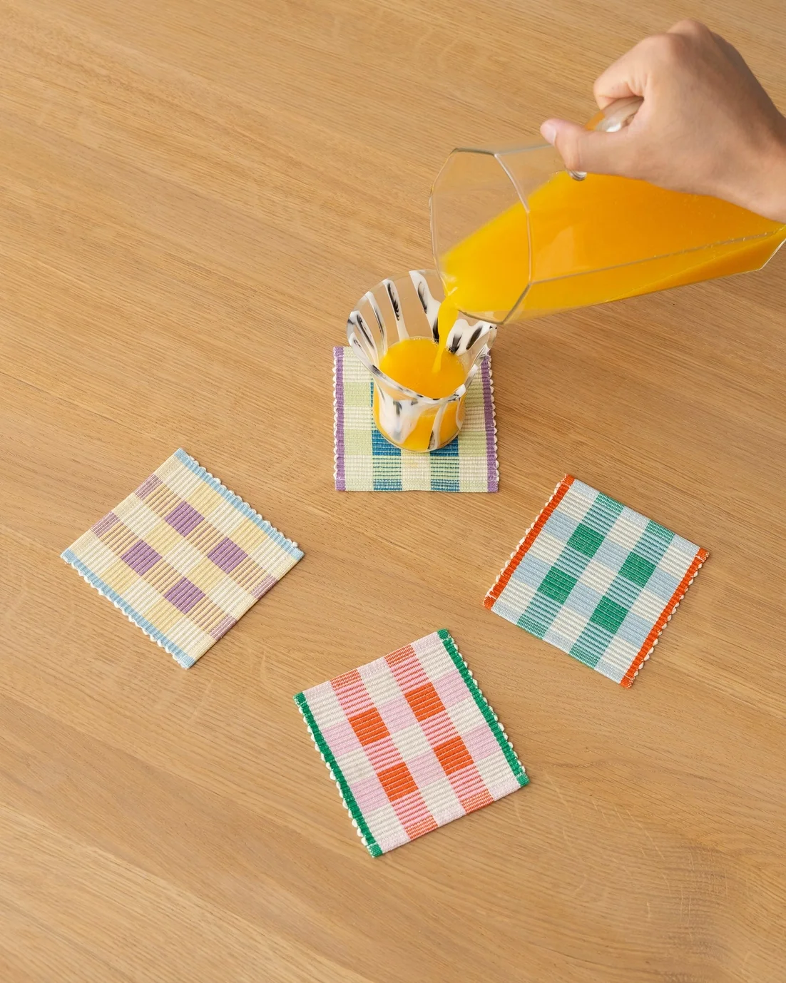 Gingham Coaster - Set of 4 - Image 5