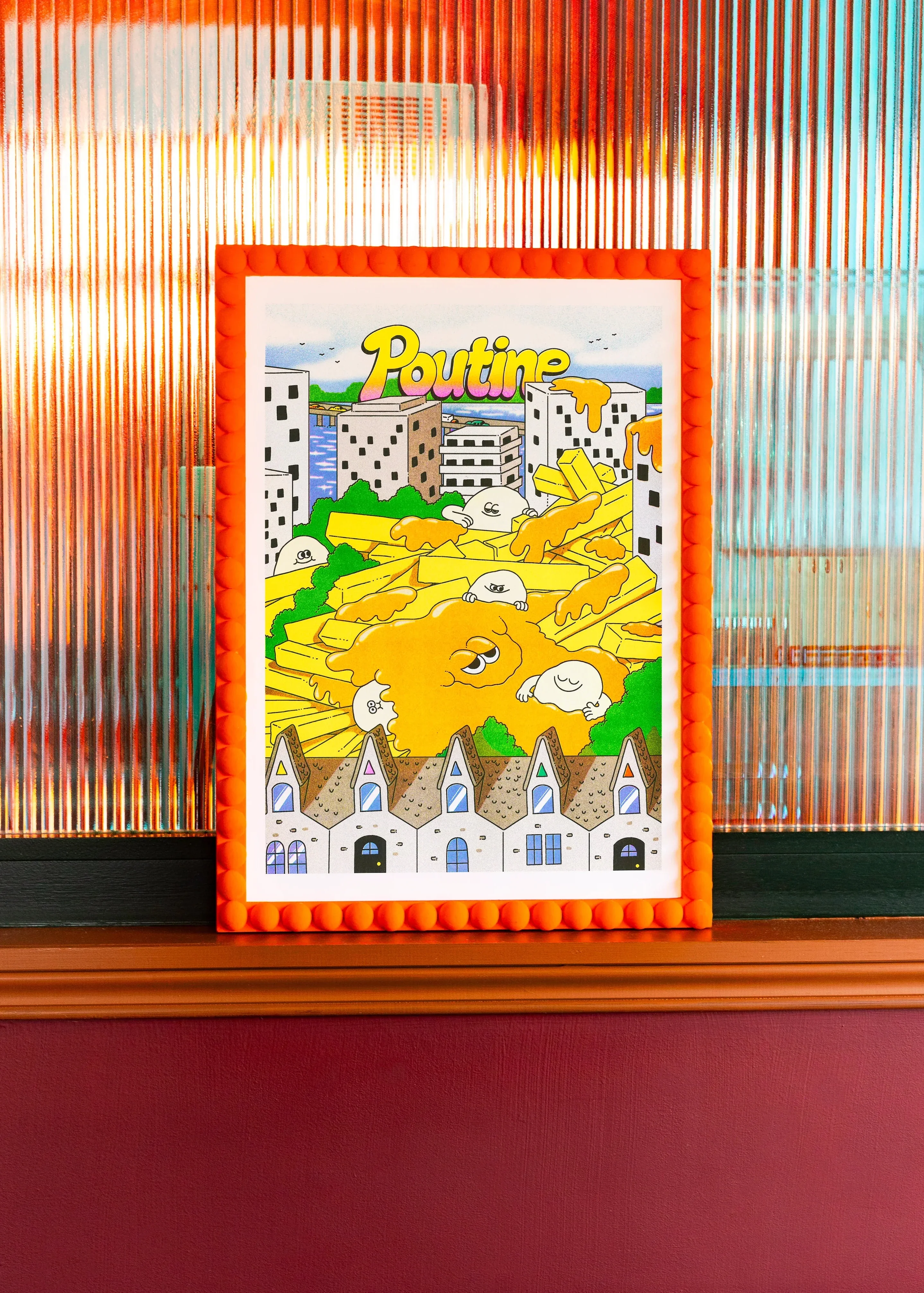 'Poutine in Montreal' Risograph Print - Image 2