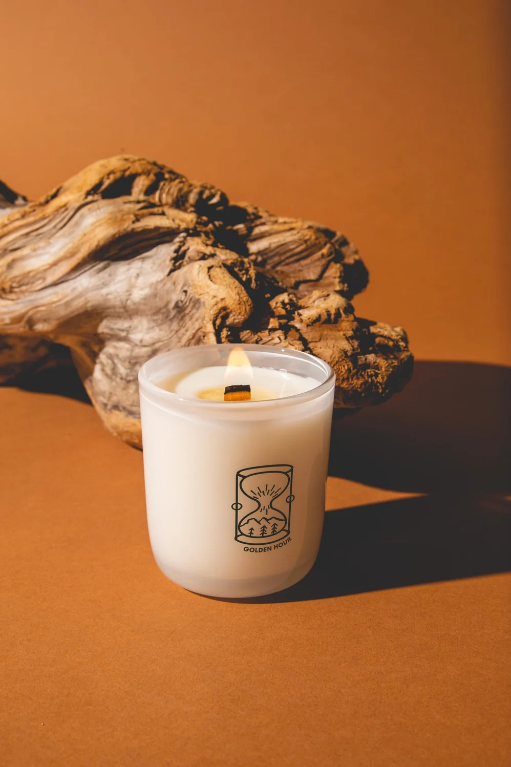 Golden Hour - Cashmere, Cedarwood Coconut Soy 8oz Candle - Image 7