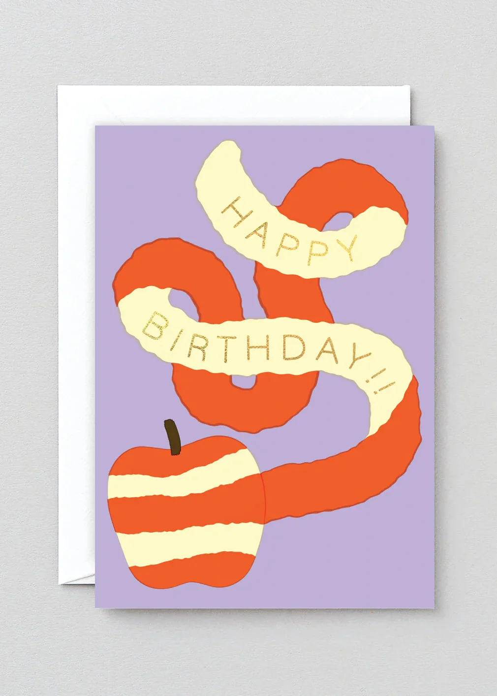 Happy Birthday Apple Greetings Card