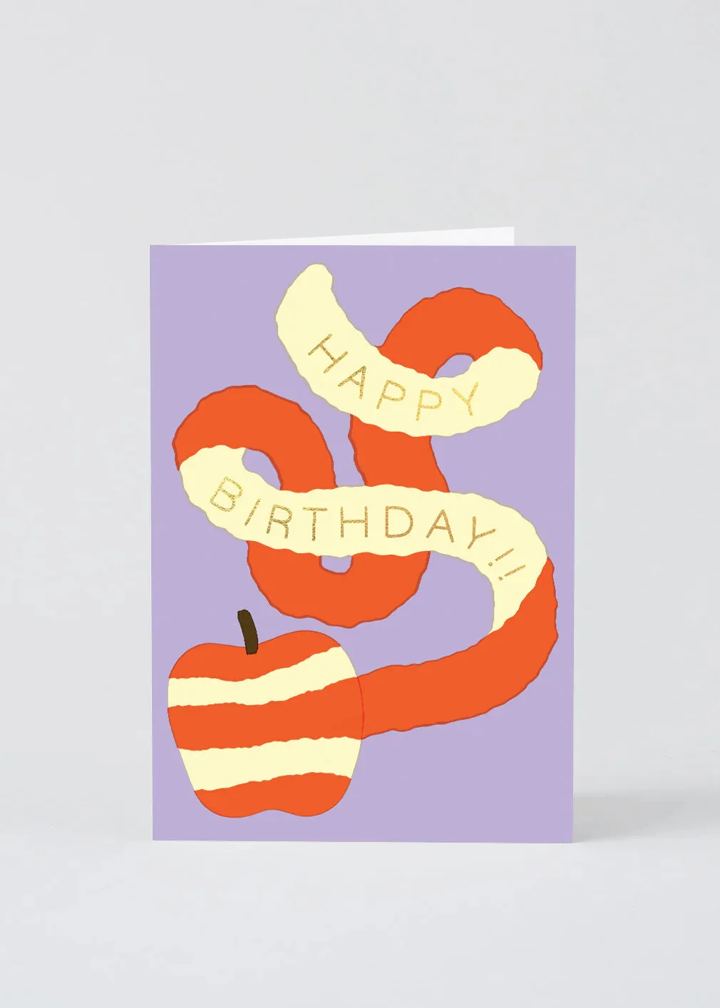 Happy Birthday Apple Greetings Card - Image 2
