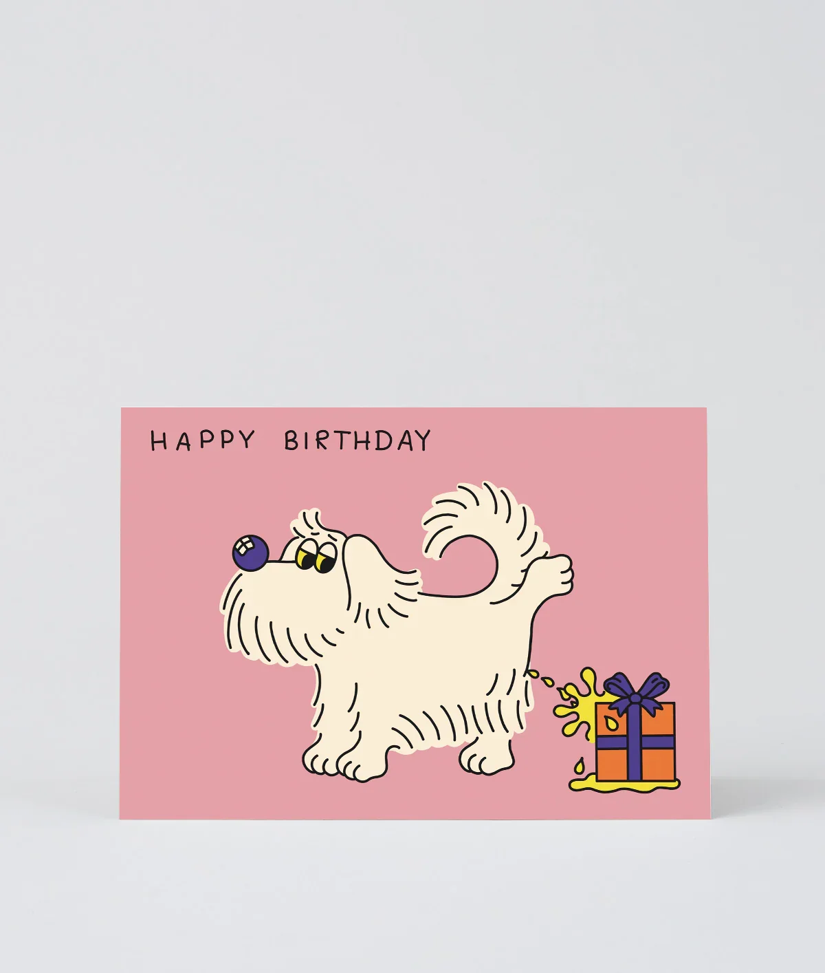 Happy Birthday Dog Pee Greetings Card - Image 2