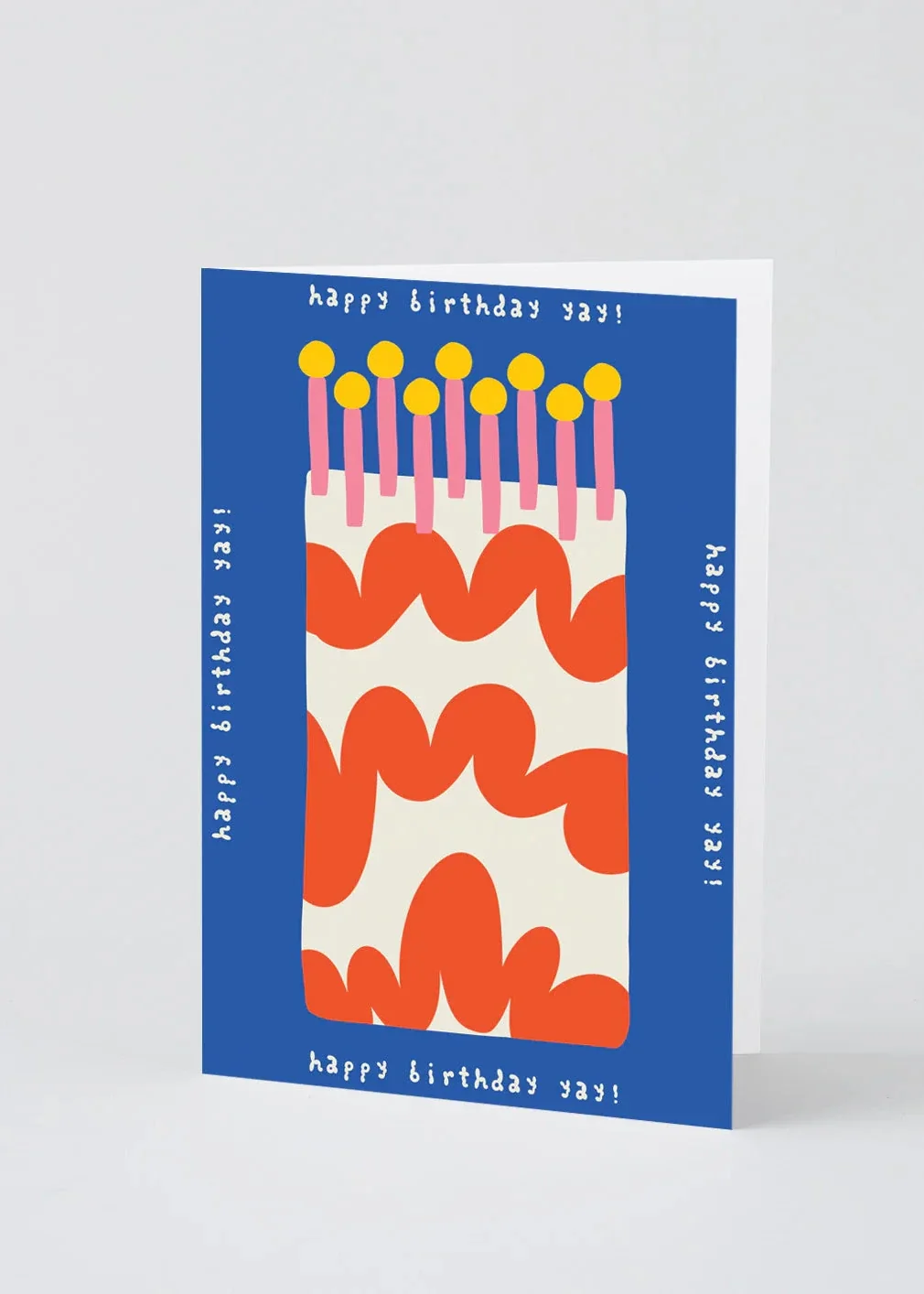 Happy Birthday Yay Cake Greetings Card - Image 2