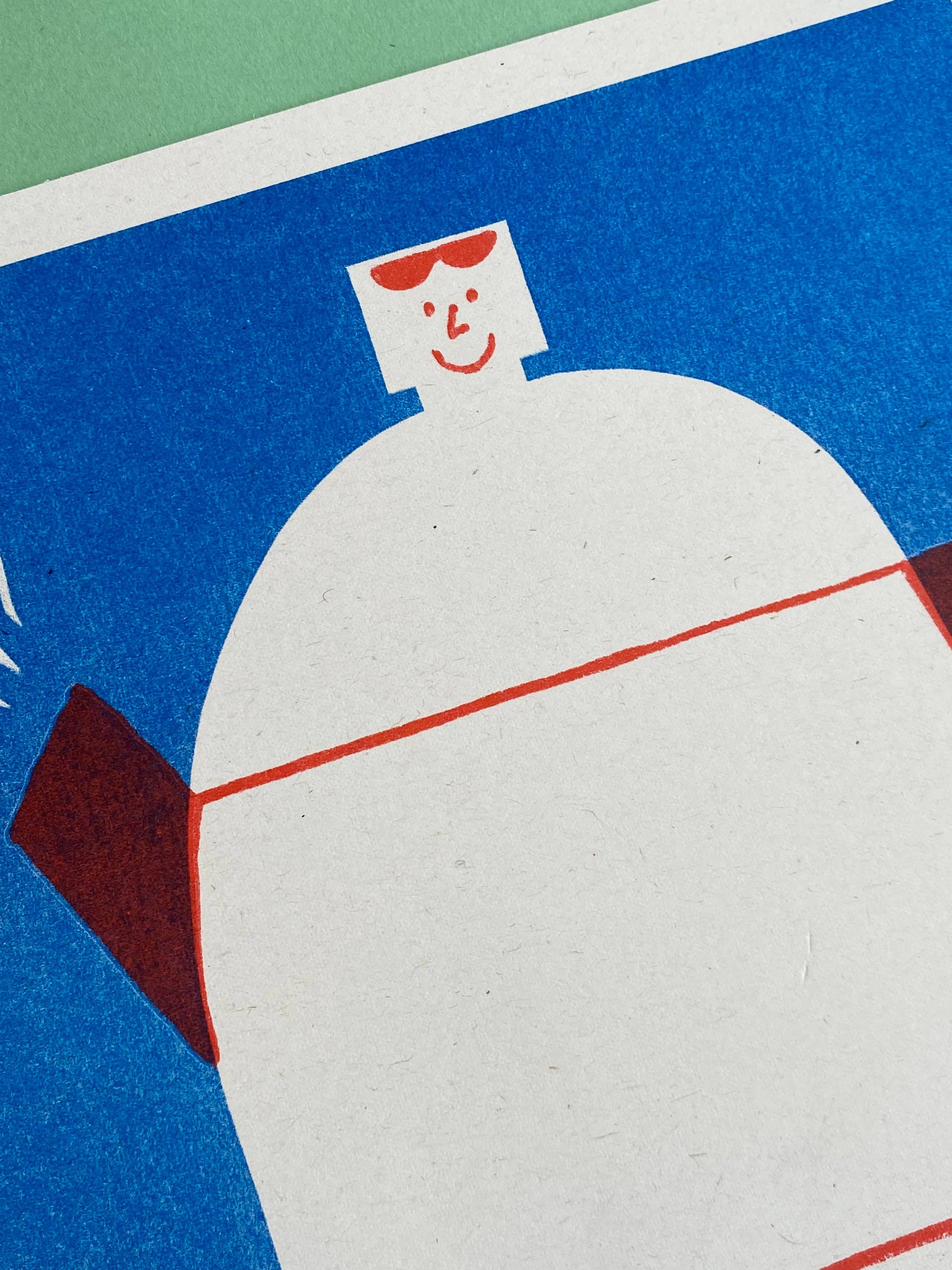 'Happy Tea Pot' Riso Art Print (A4) - Image 4
