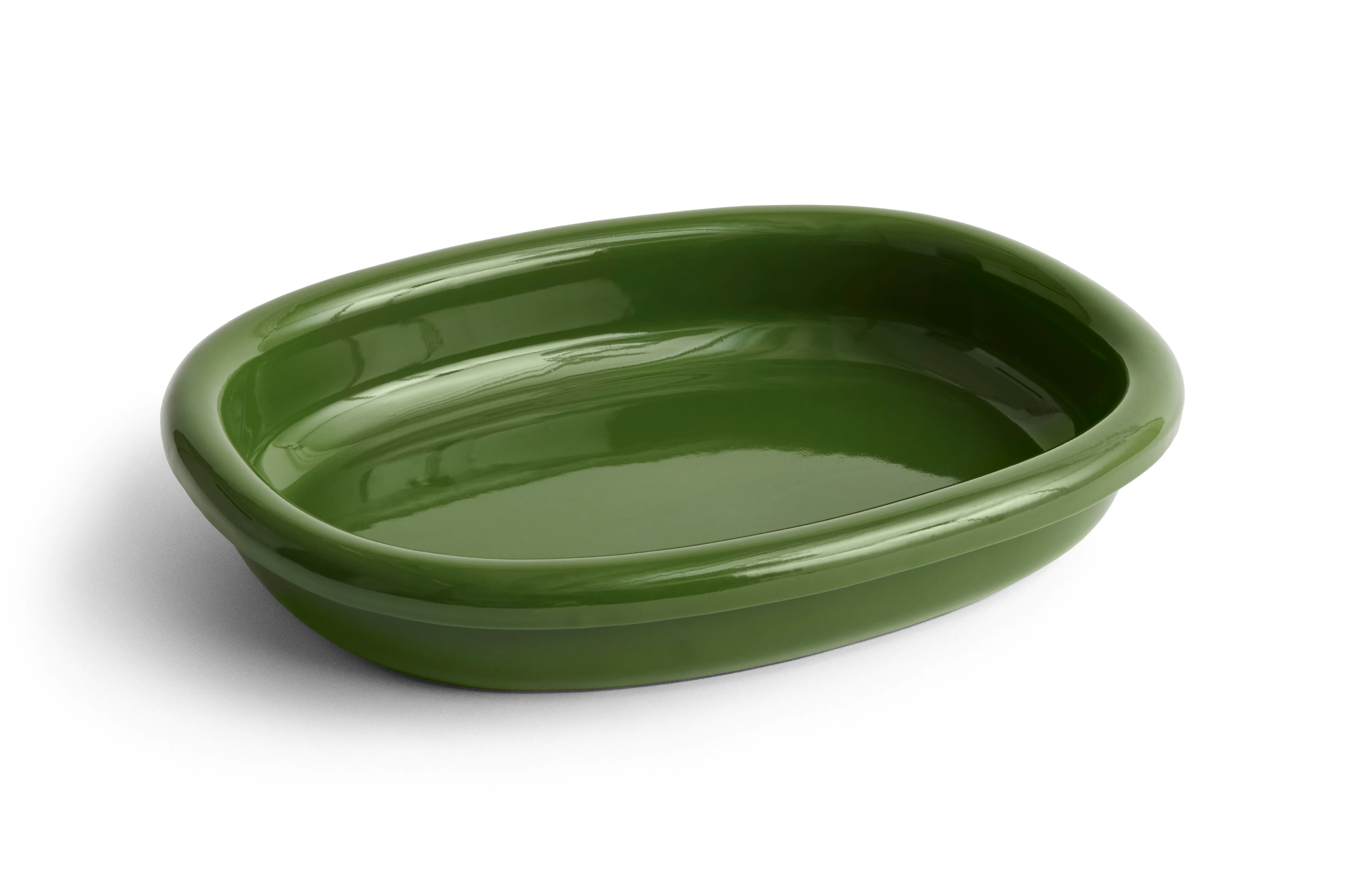 HAY Barro Green Oval Dish