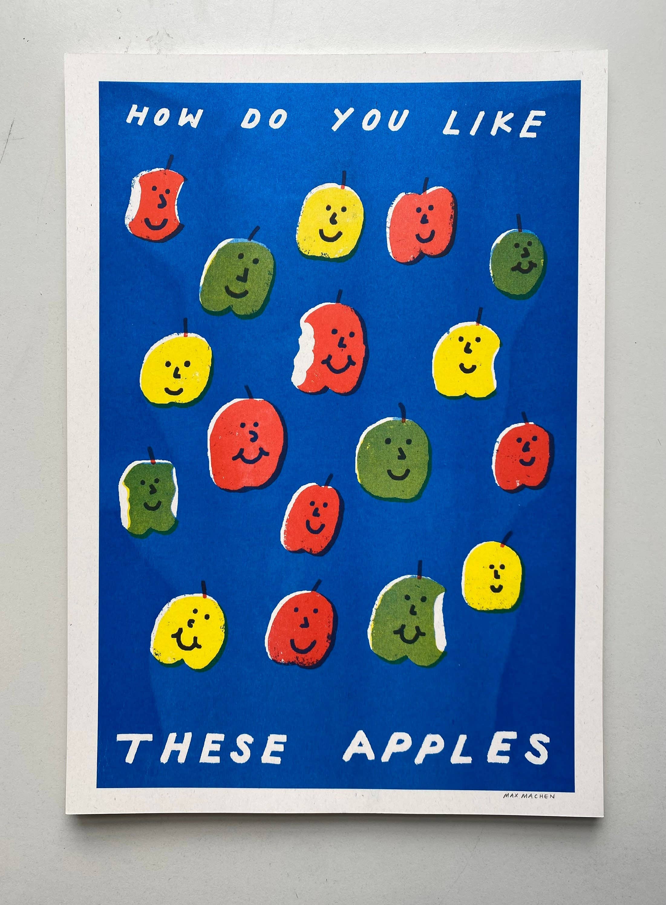 'How Do You Like These Apples' Riso Art Print (A3) - Image 3