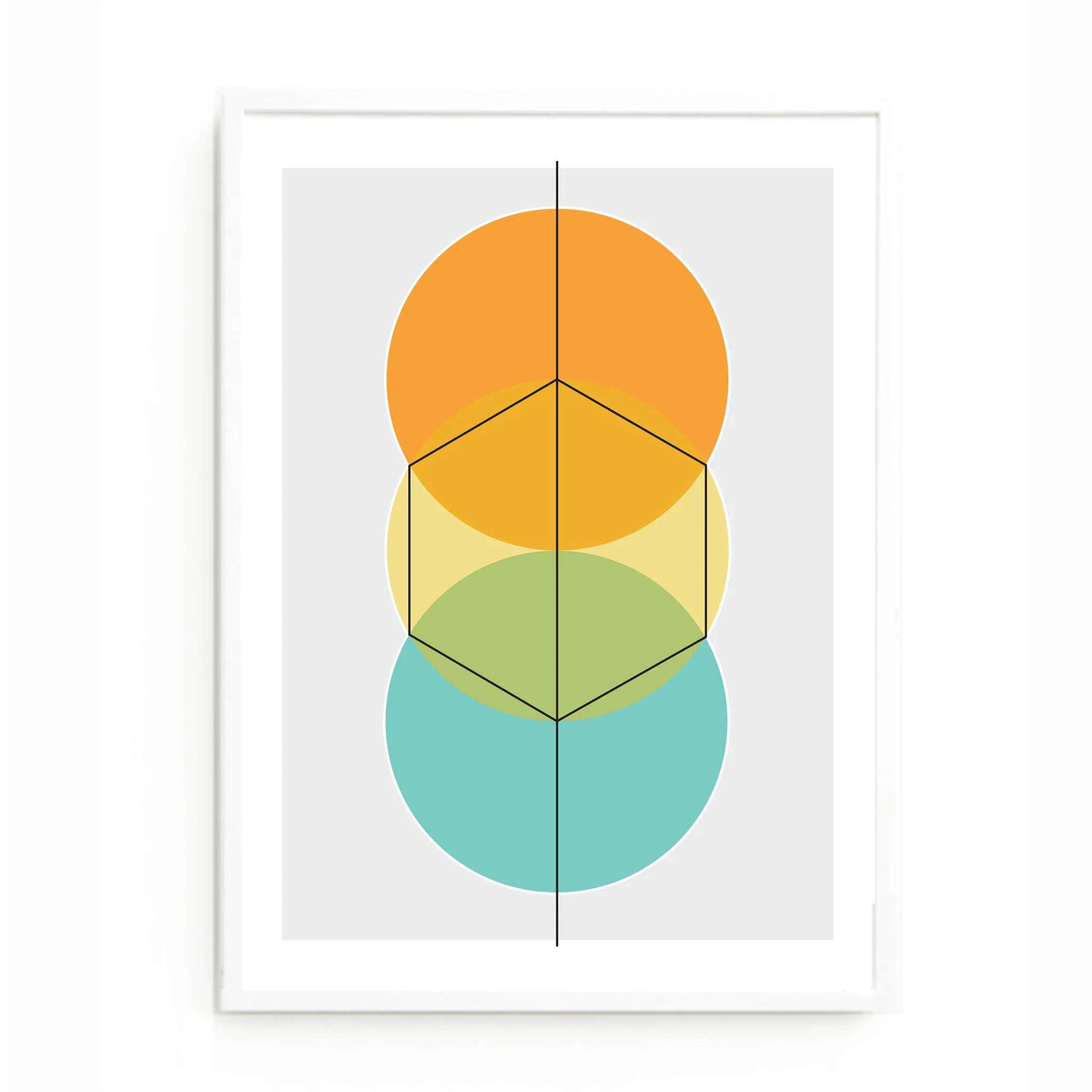 'How to Draw a Hexagon' Art Print - Image 3