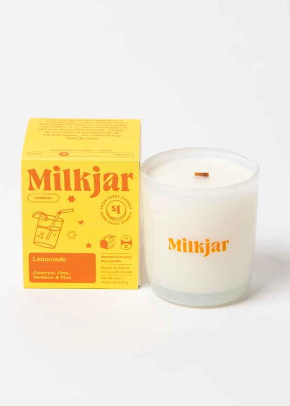 Lemonade - Coconut, Lime & Pine Coconut Soy 8 oz Candle - Image 2