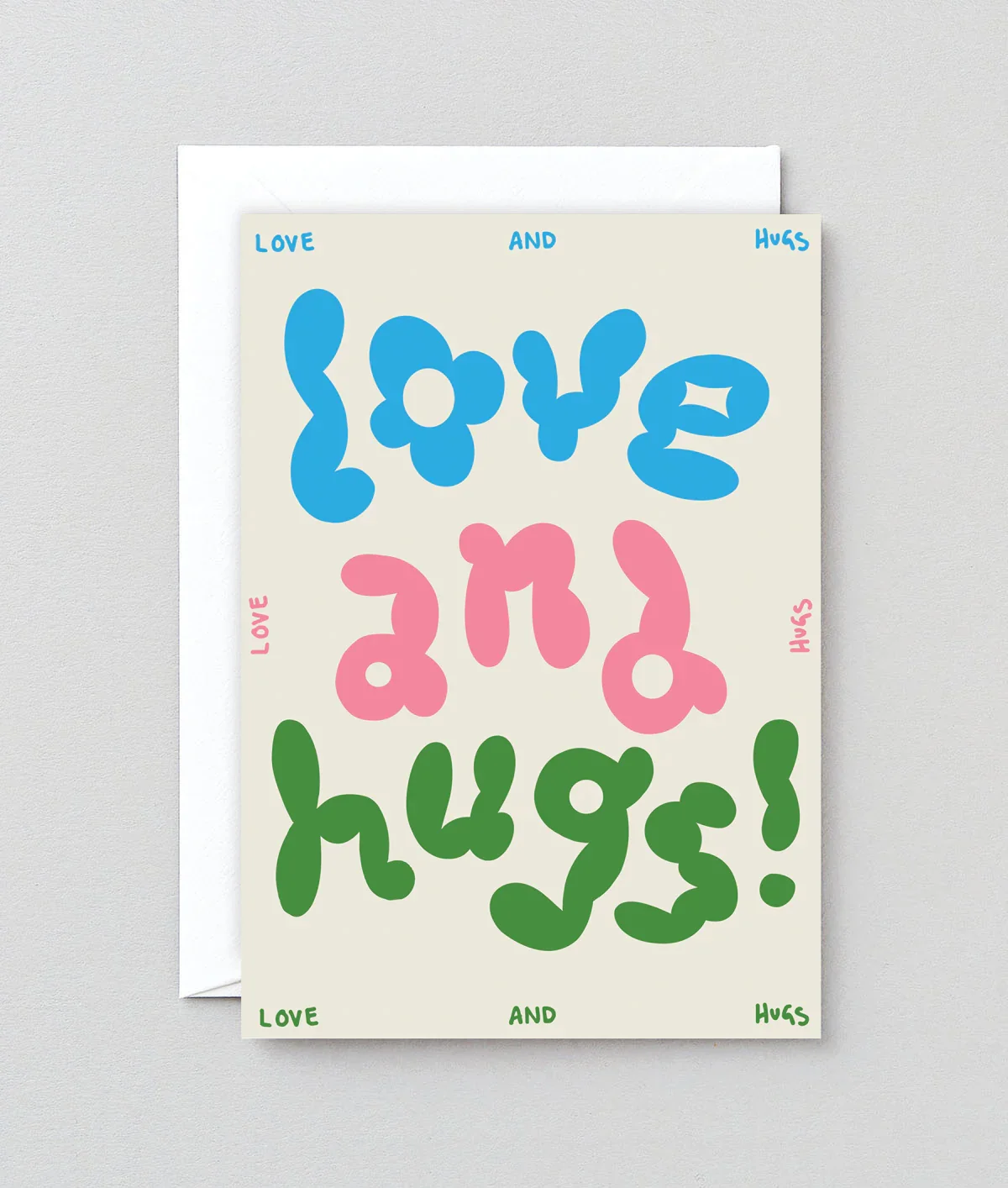 Love and Hugs Greetings Card