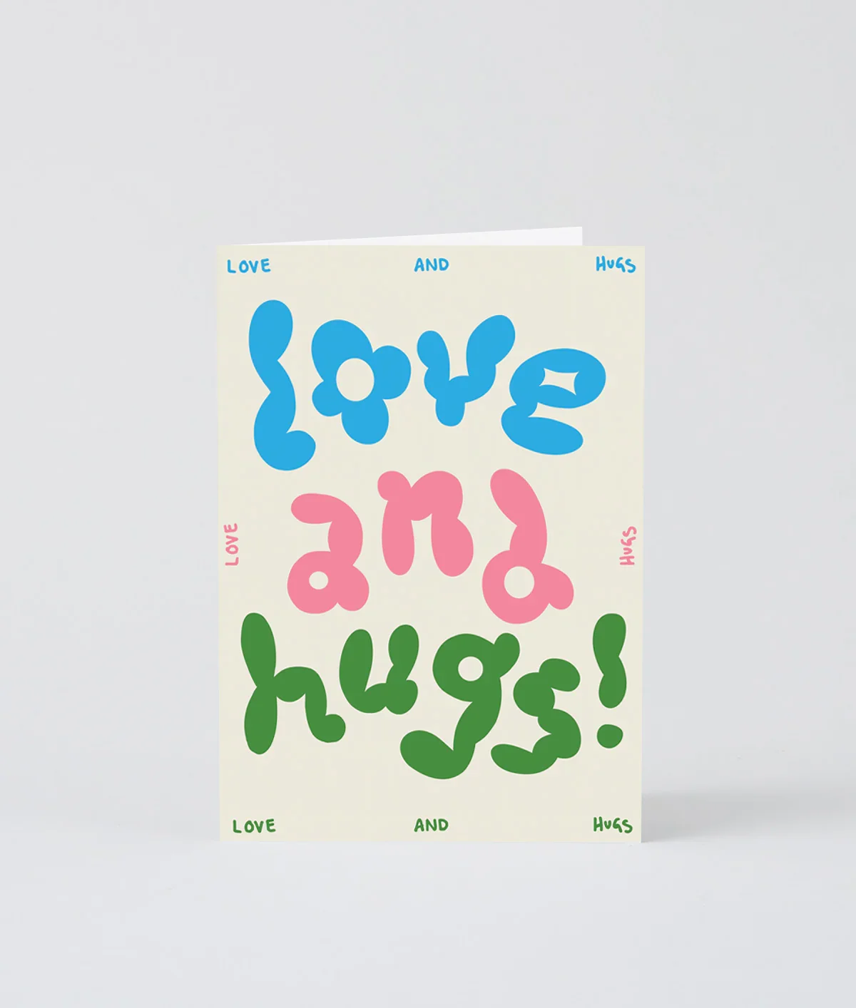 Love and Hugs Greetings Card - Image 2