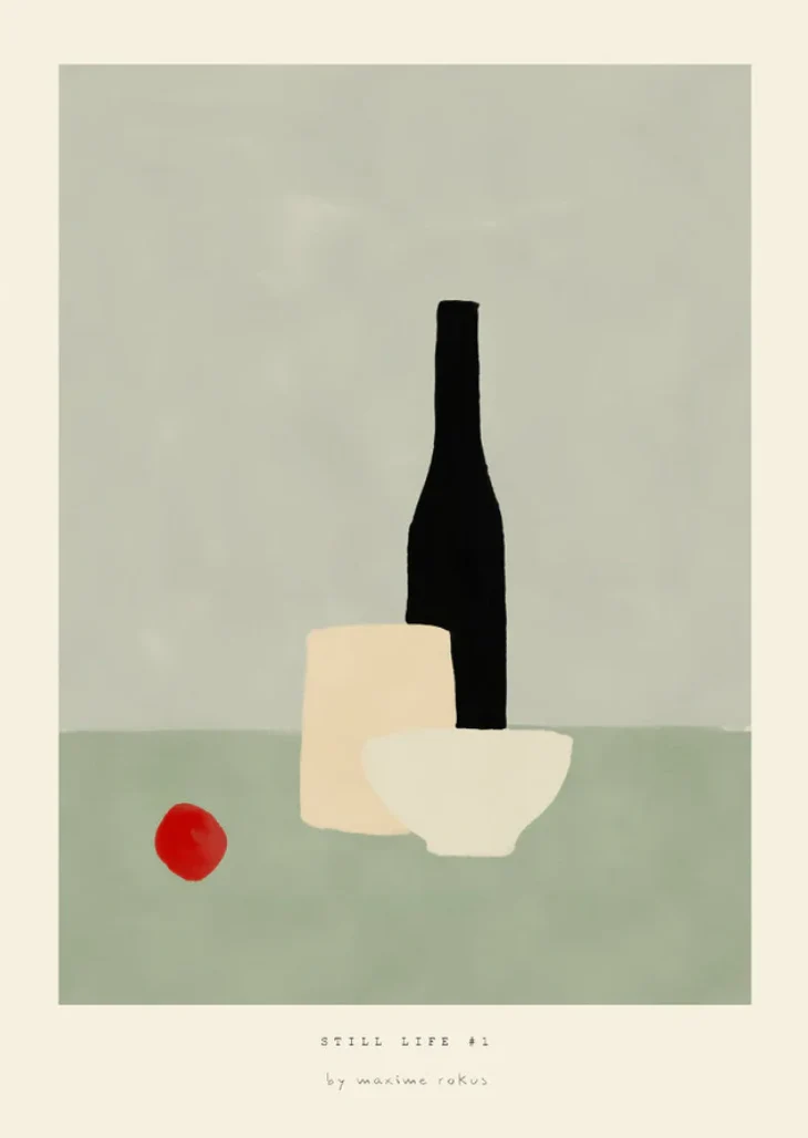 'More wine plz #1' Art Print