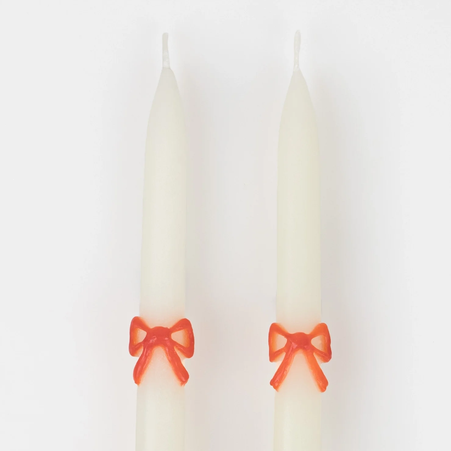 Multi Colour Bow Taper Candles - Image 3