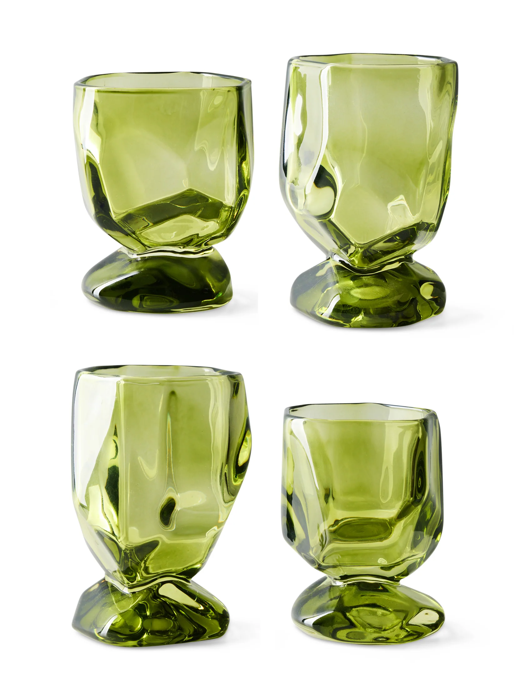 Nienke Sikkema Wine Glasses - Emerald Green