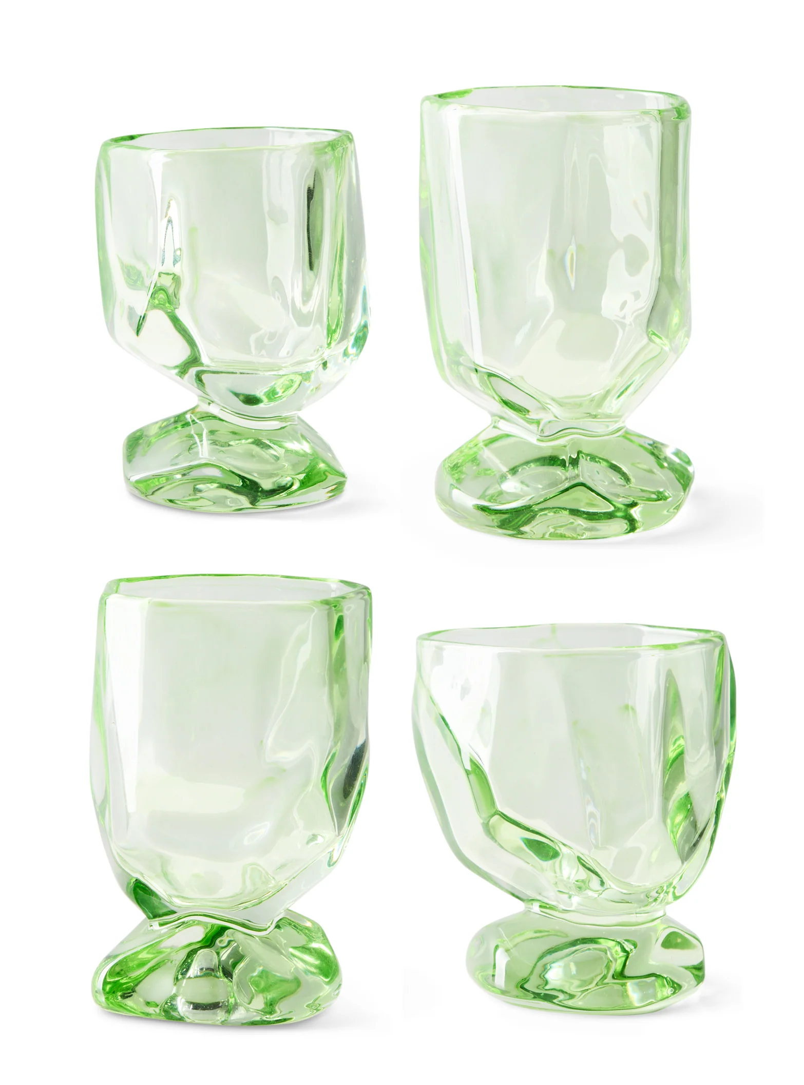 Nienke Sikkema Wine Glasses - Peridot Green