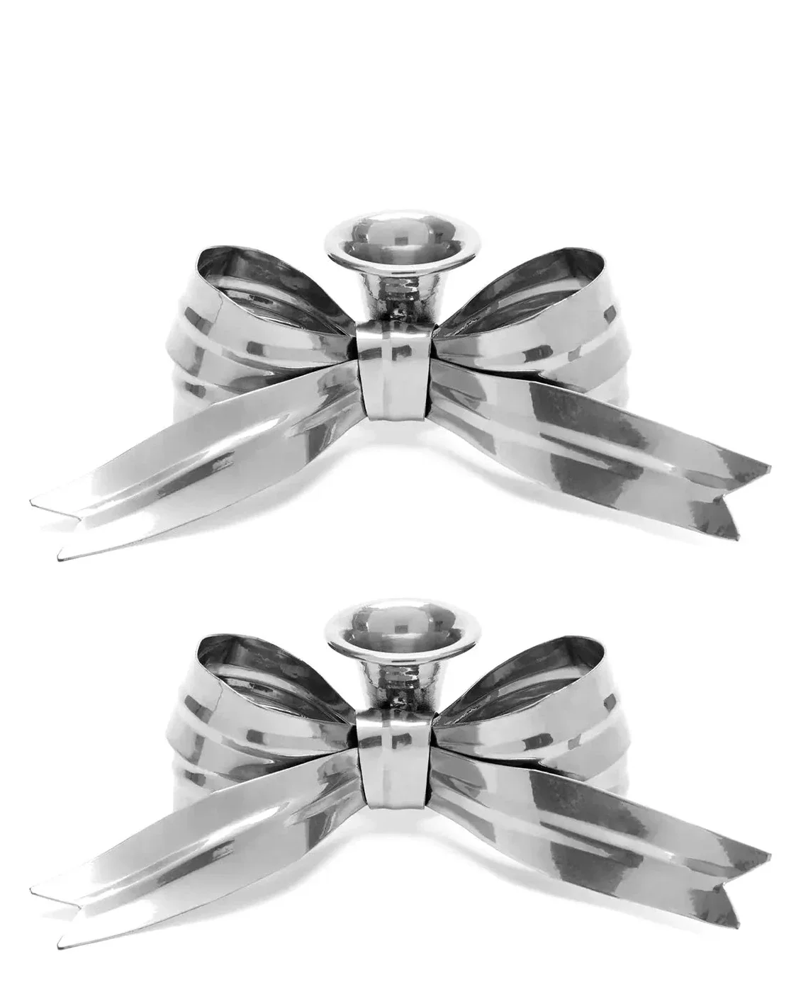 Bow Candle Holders - two colours