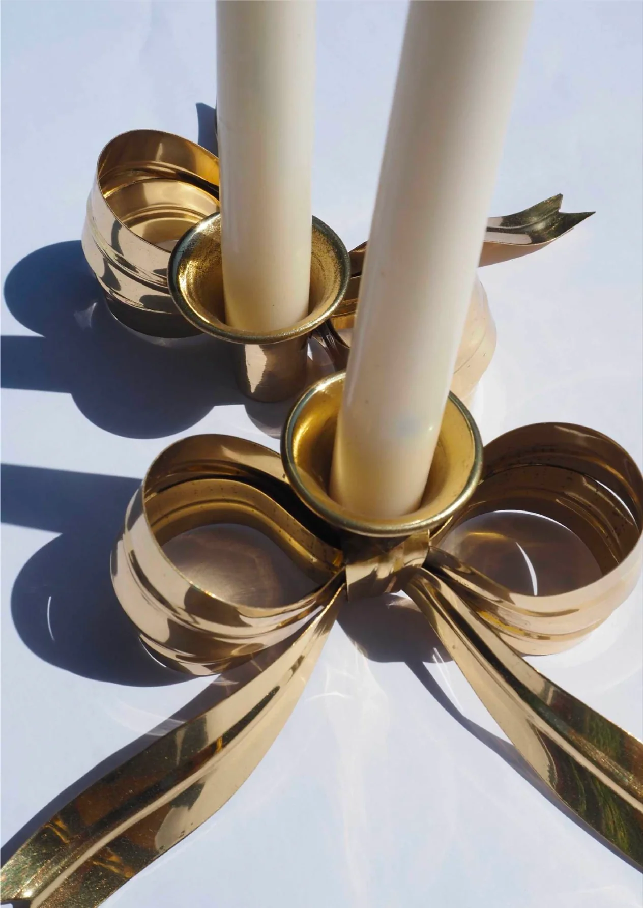 Bow Candle Holders - two colours - Image 5