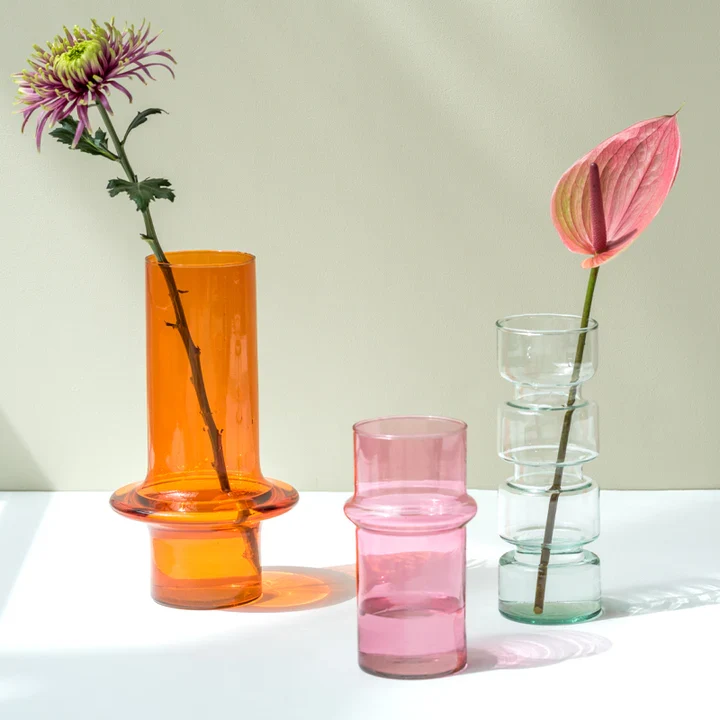 Paprika Recycled glass Cylinder Vase - Image 2