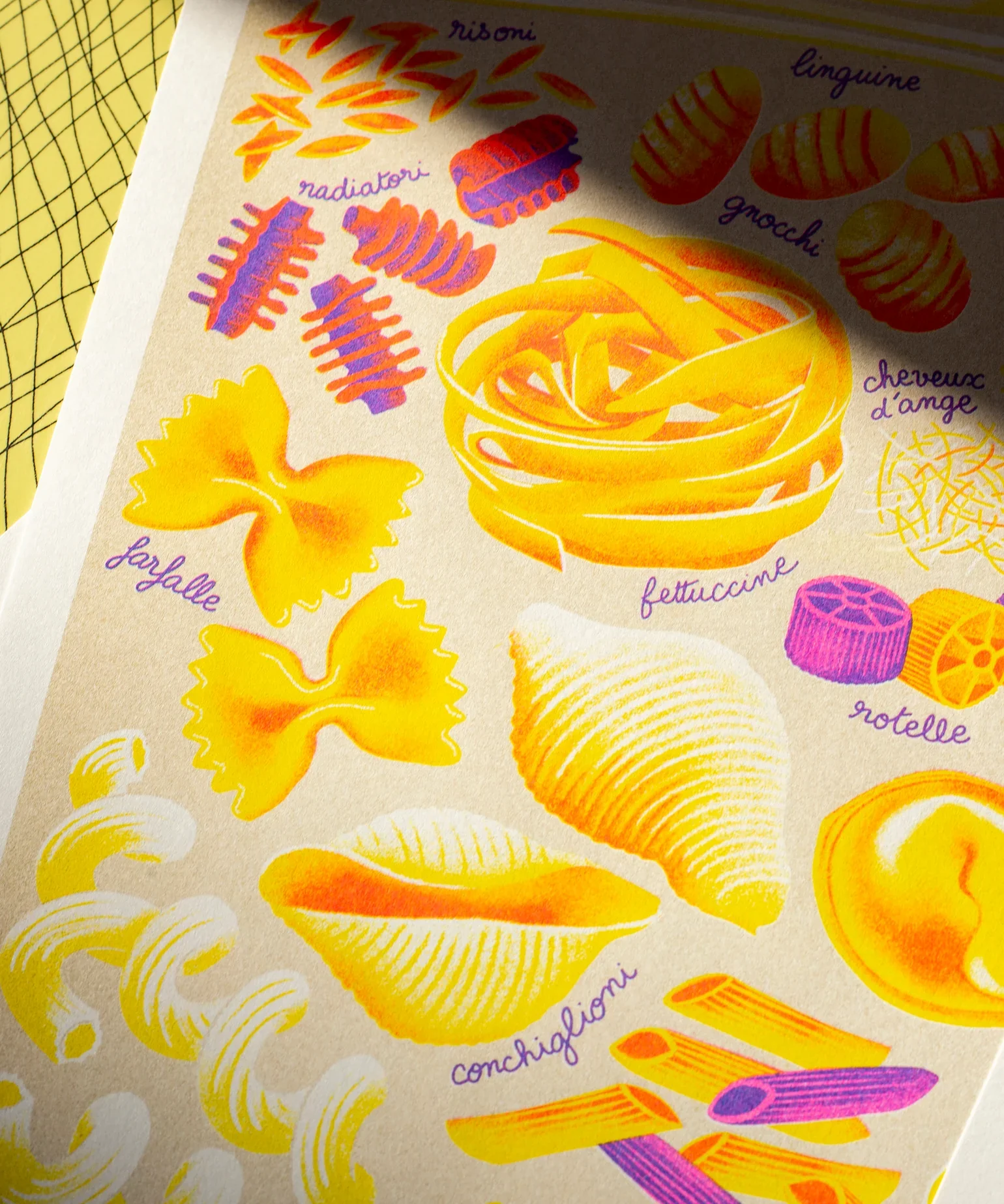 'Pâtes' Risograph Print - Image 2