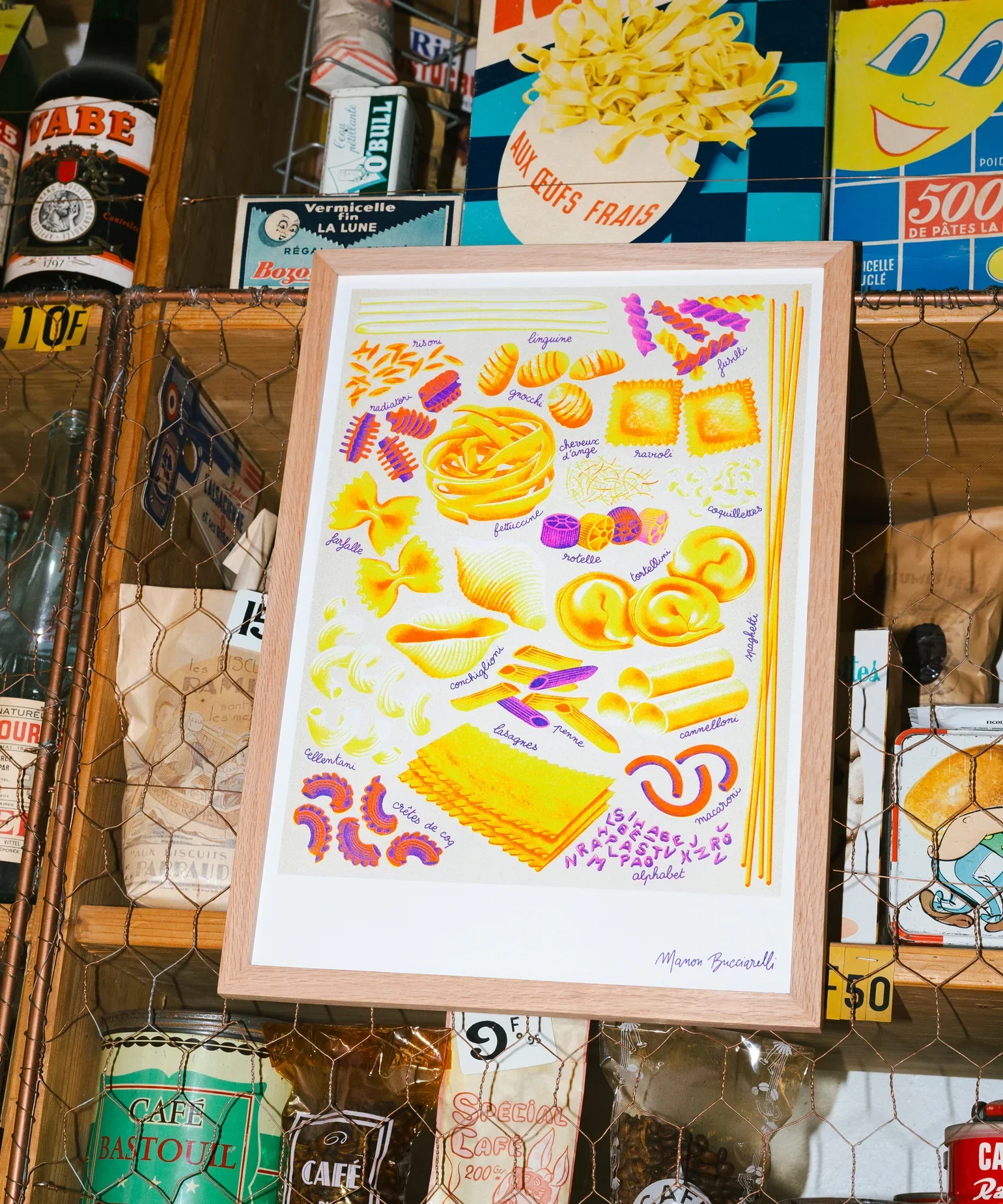 'Pâtes' Risograph Print - Image 3