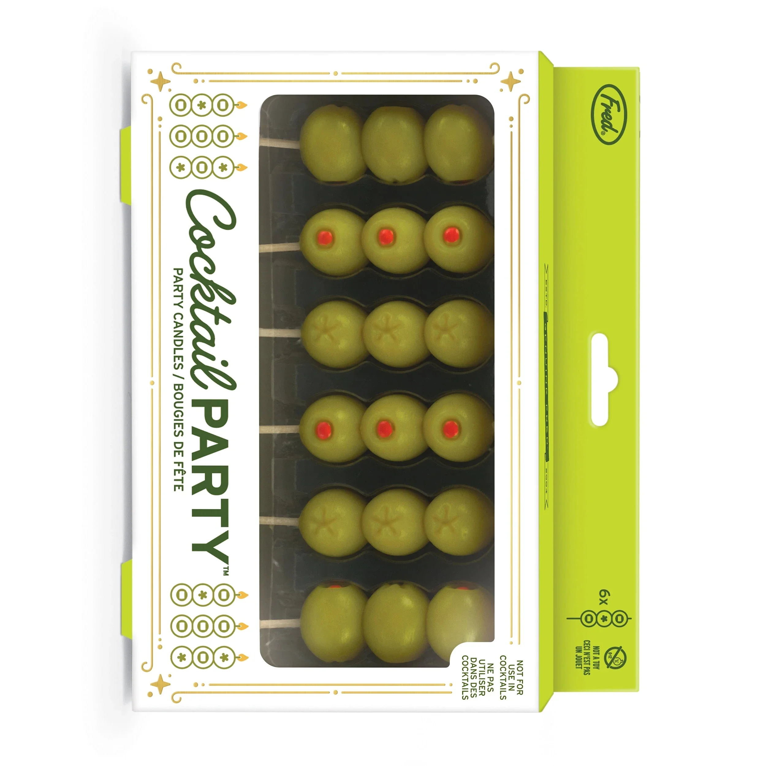 Olive Cocktail Party Candles - Set of 6 - Image 3