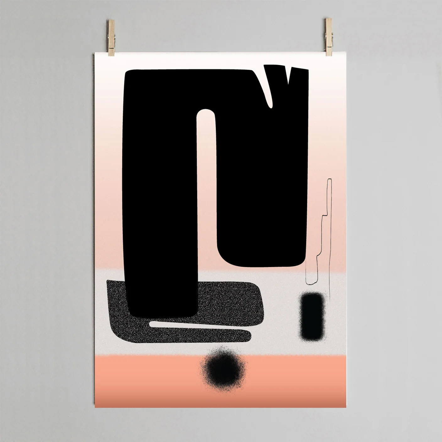'Pink Silhouette' Art Print - Image 2