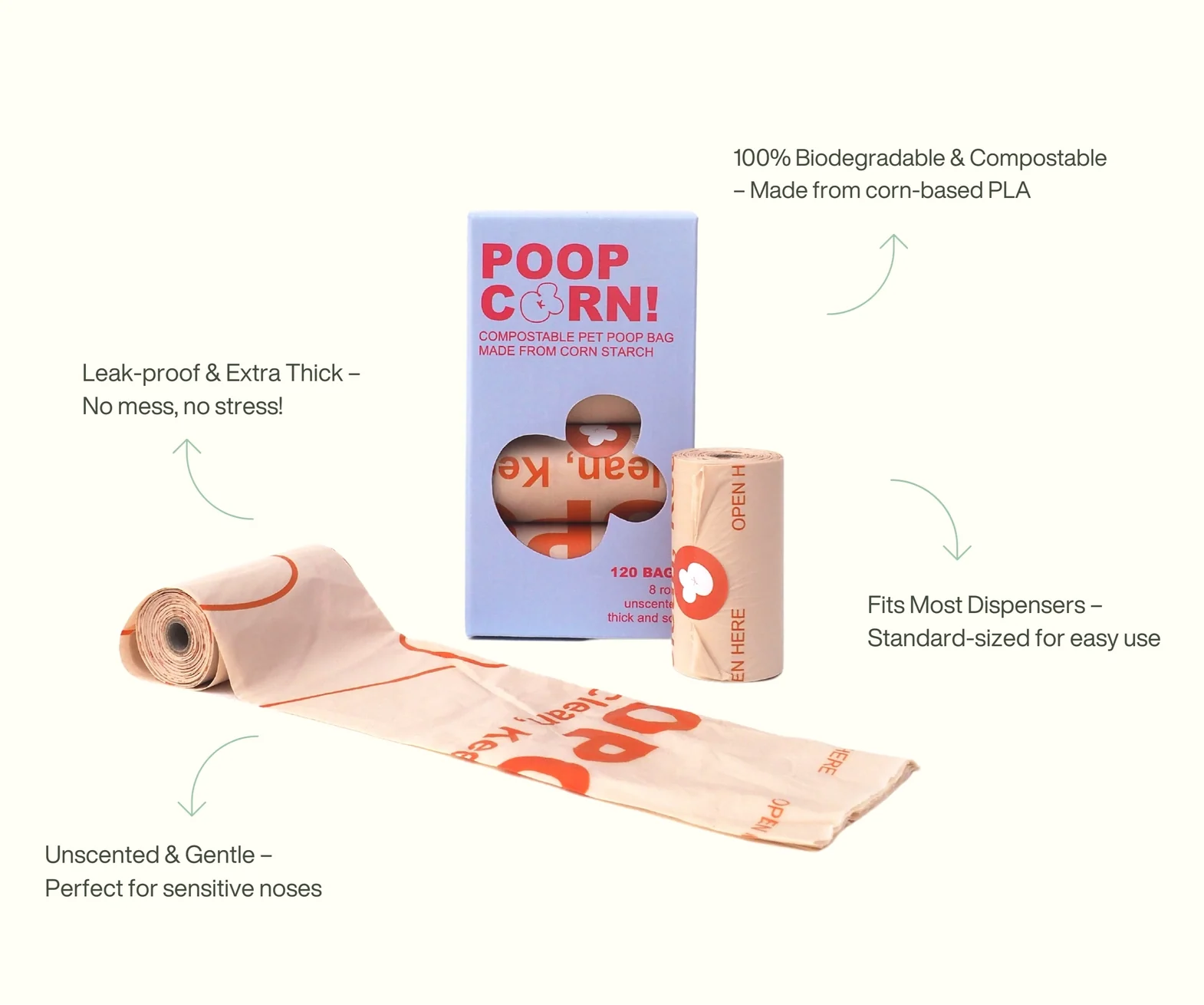 PoopCorn Dog Poop Bags & Dispenser - Image 4