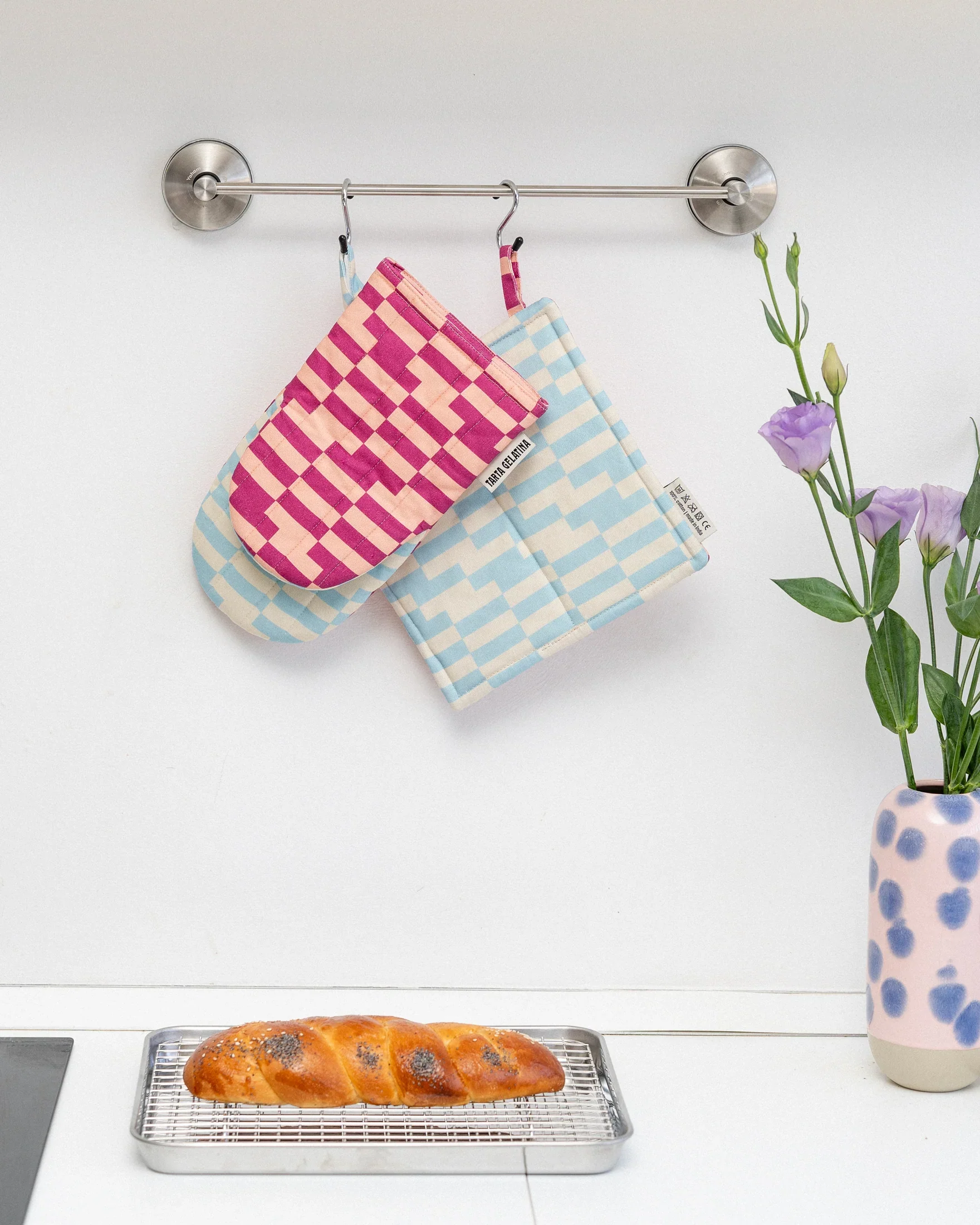 Patterned Oven Mitt - various colours - Image 7