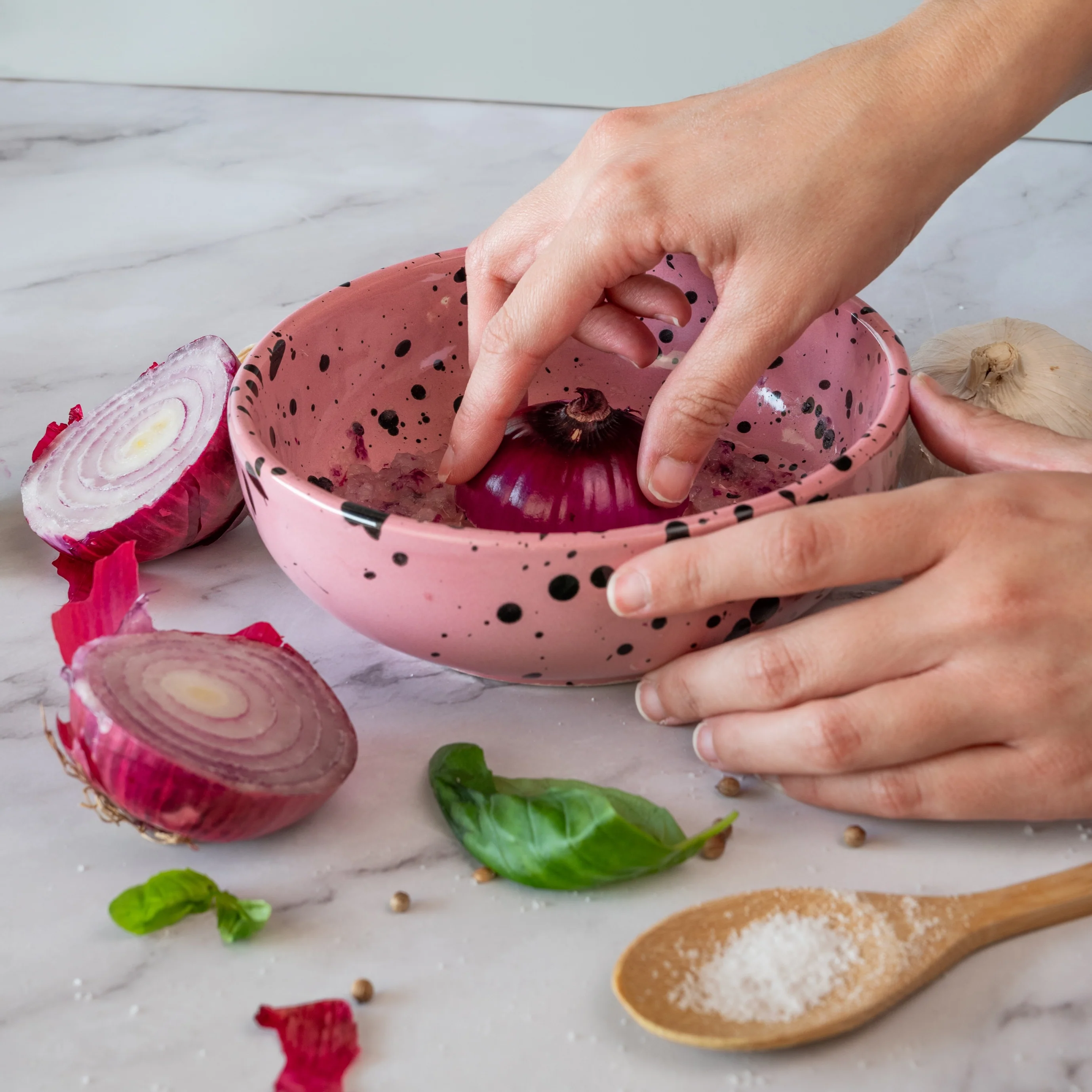 Ceramic Grater Speckled Bowl - Image 10