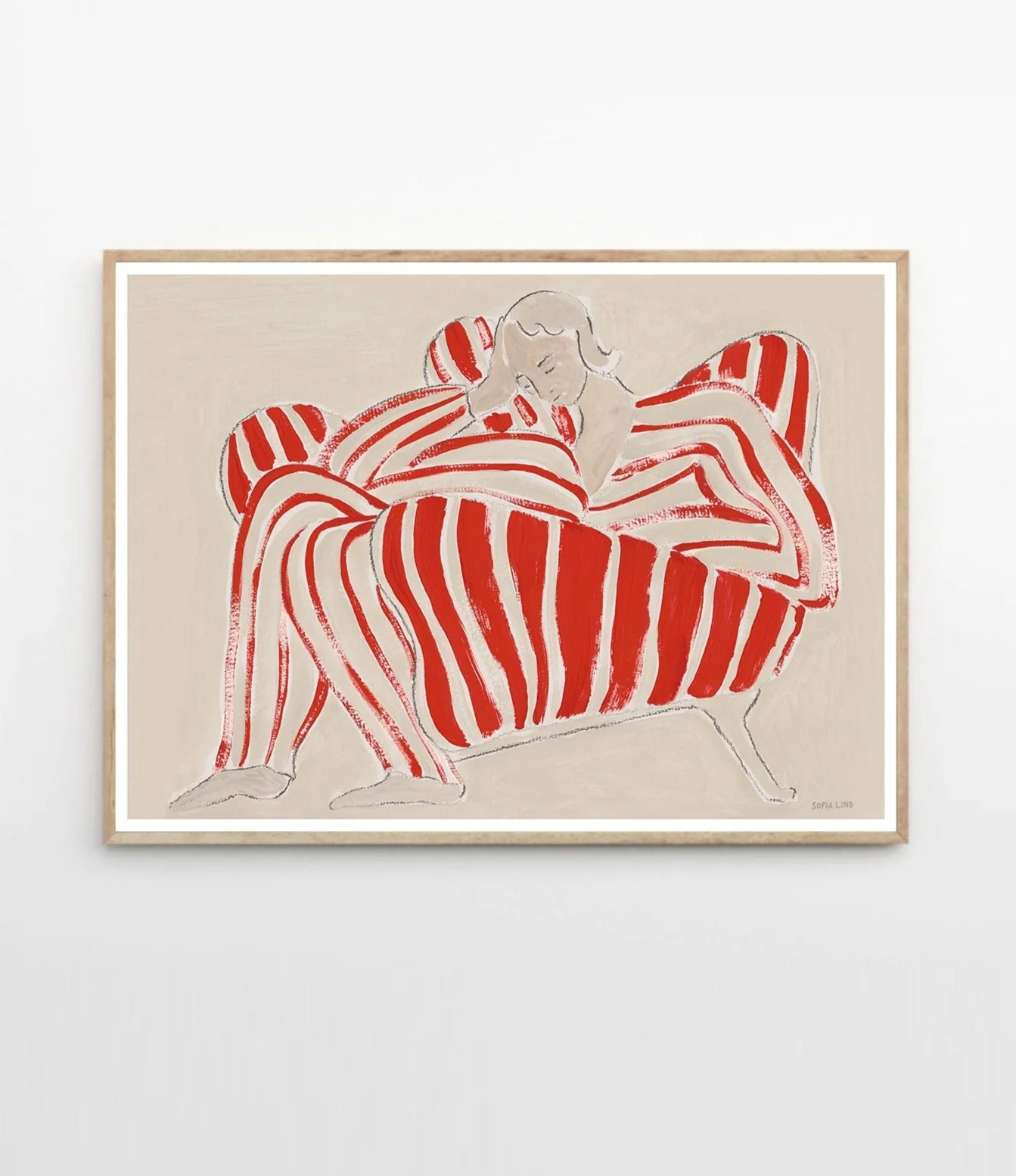 'Red Chair' Art Print