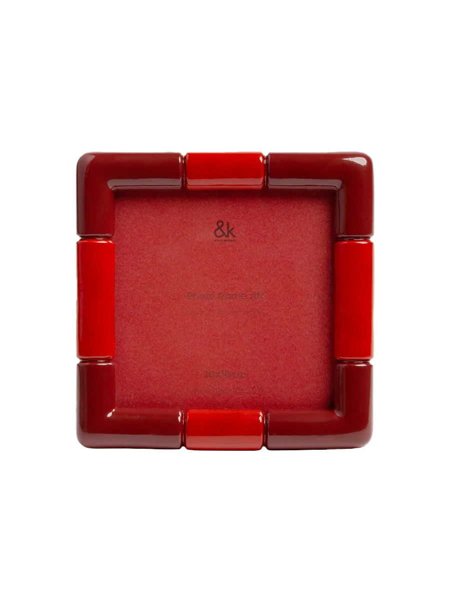 Rift Burgundy Photo Frame 13 x 13cm