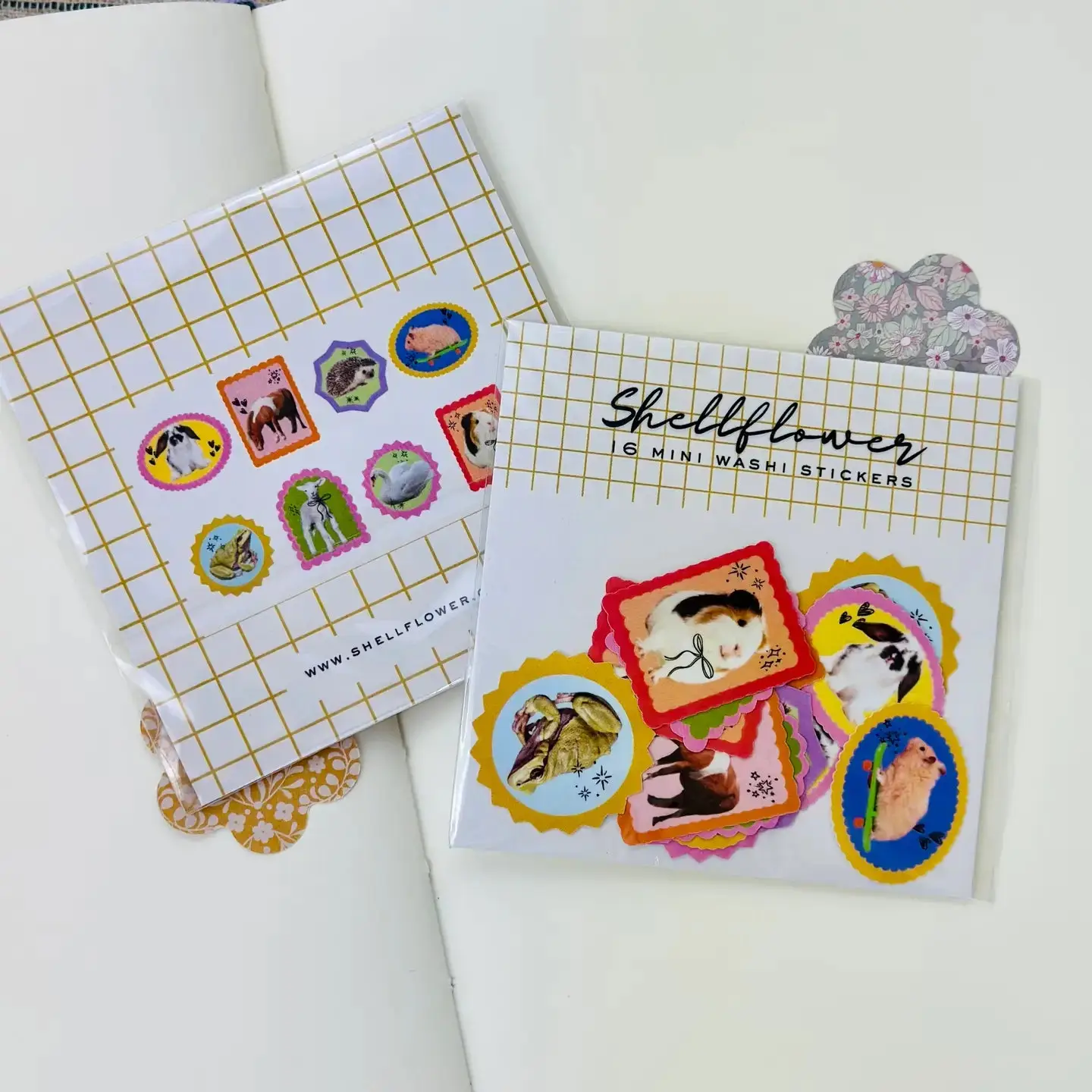 Shellflower Washi Flake Sticker Pack - various designs - Image 3