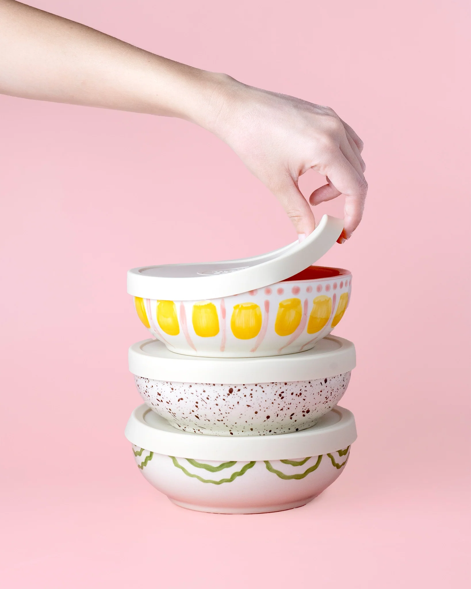 Silicon Lid for Ceramic Grater Bowl