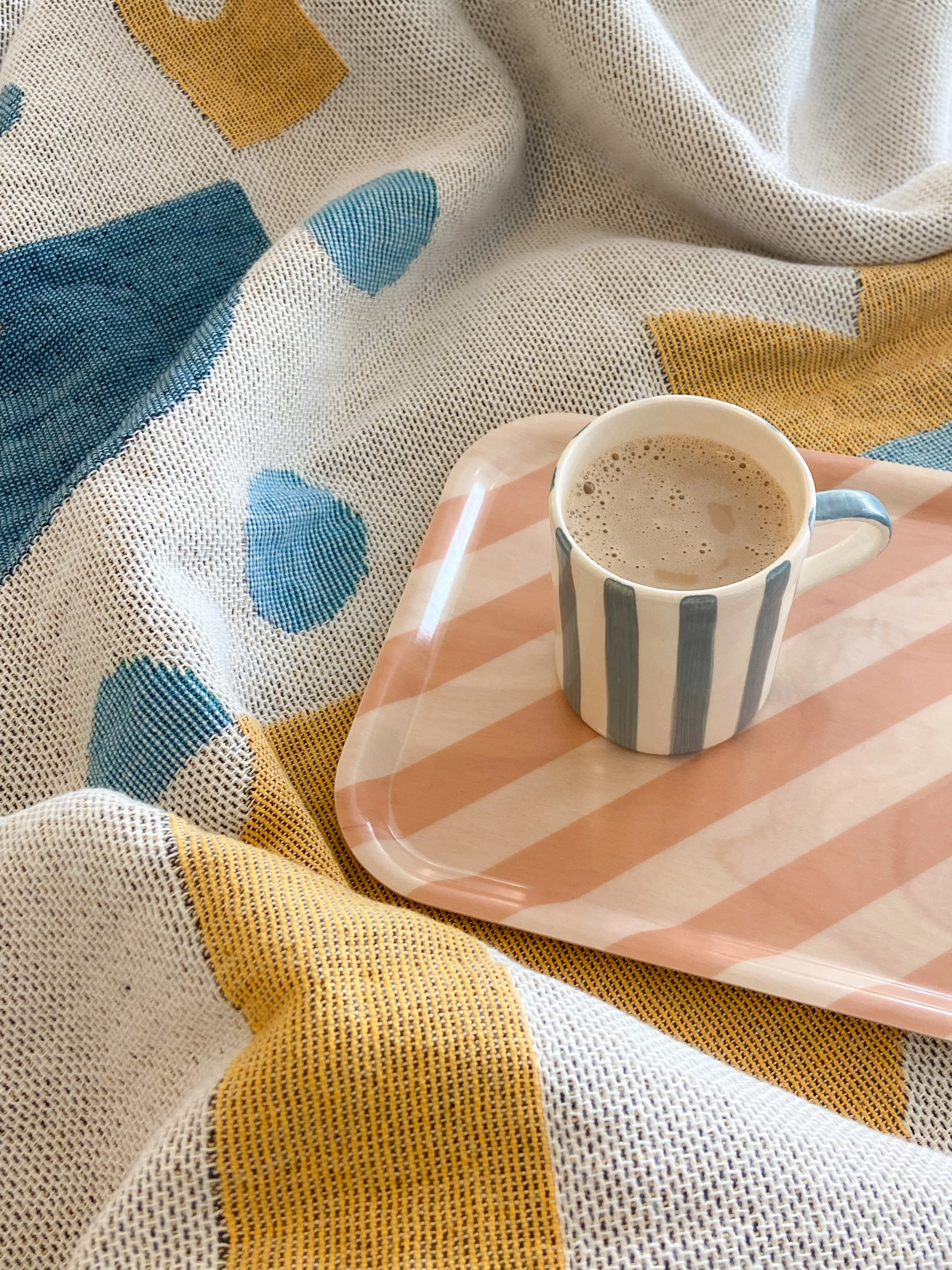 Small Birch Striped Wood Tray + other colours - Image 5