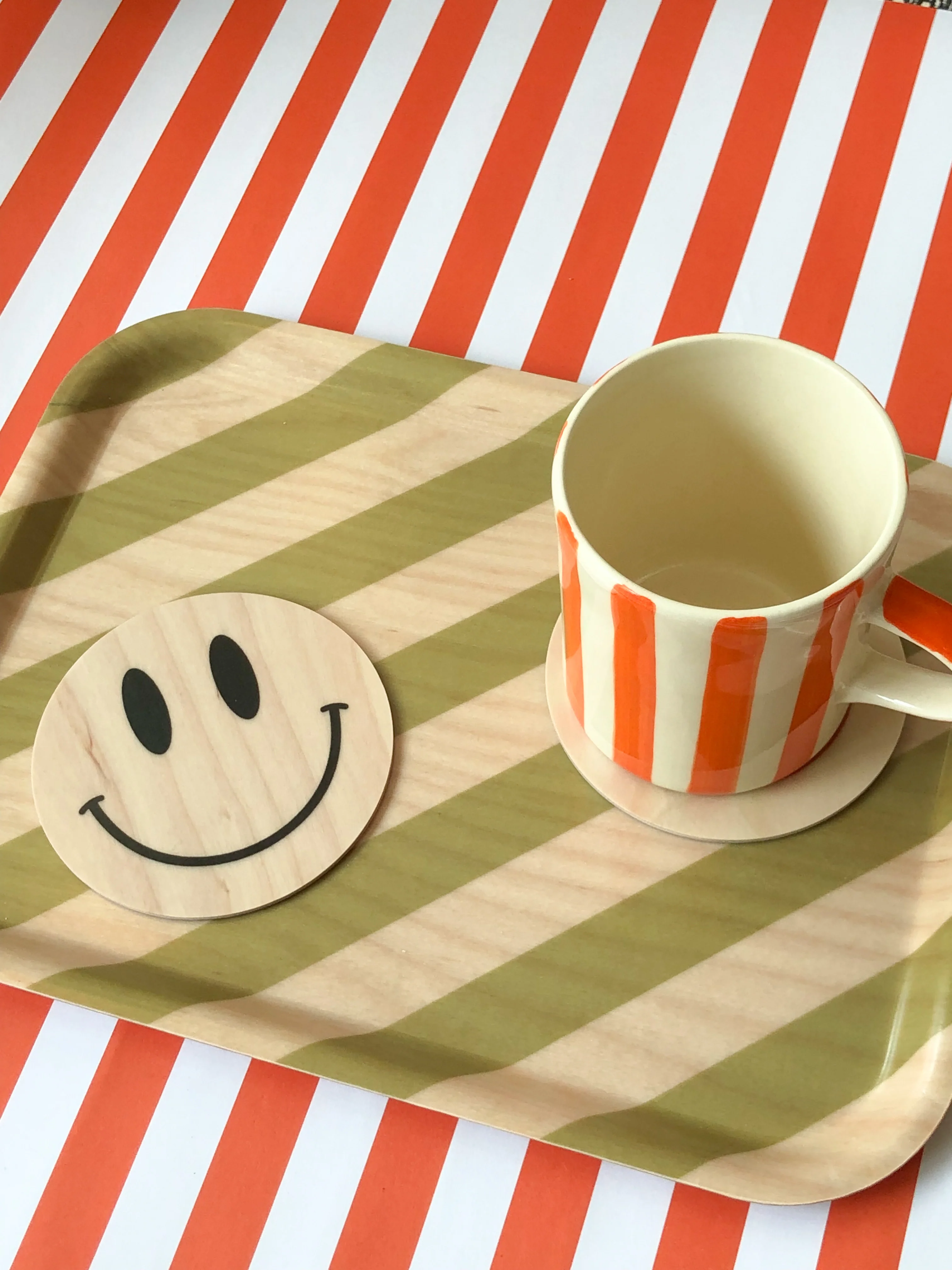 Smiling Face Coasters - various colours - Image 6
