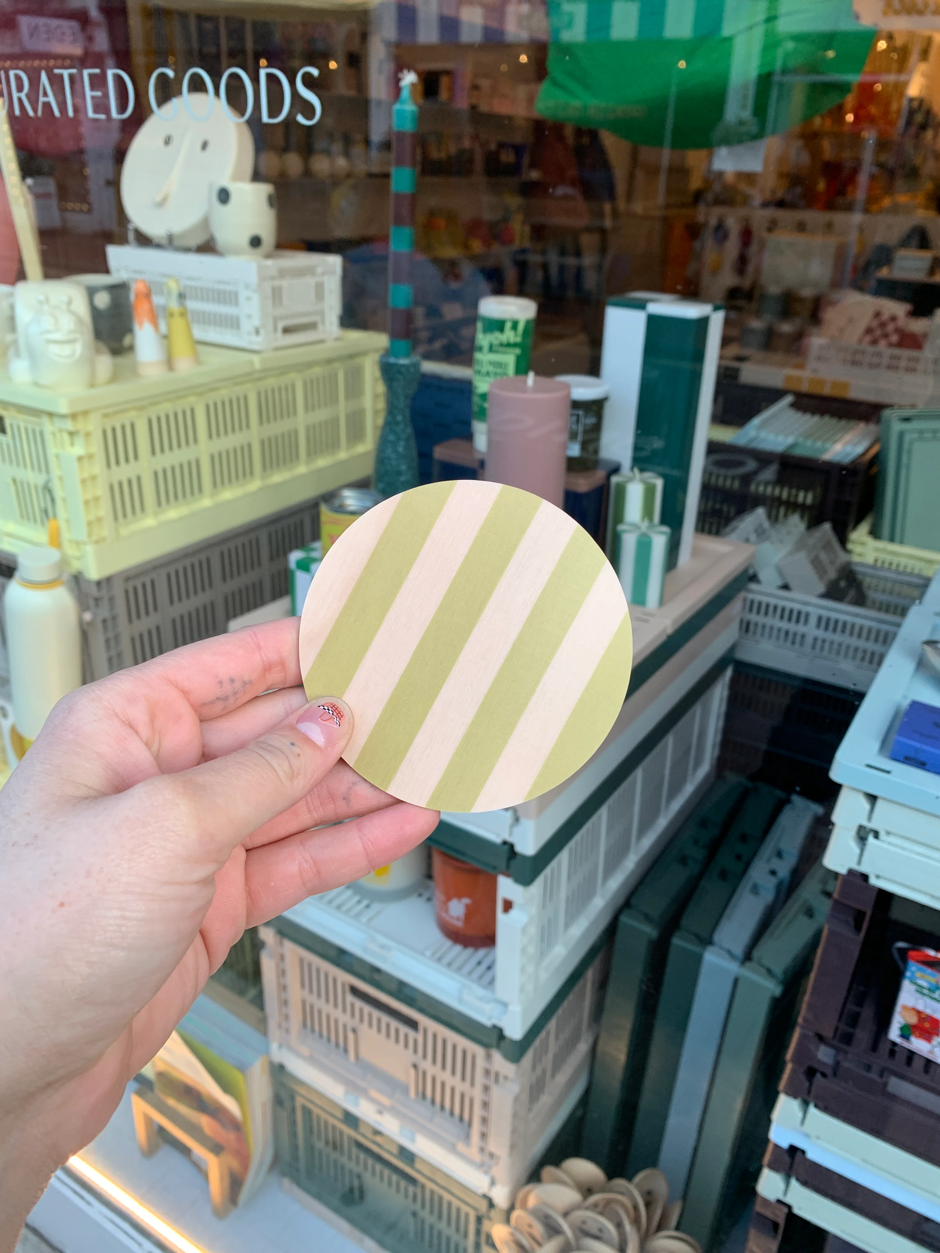 Striped and Checked Coasters - various colours - Image 2