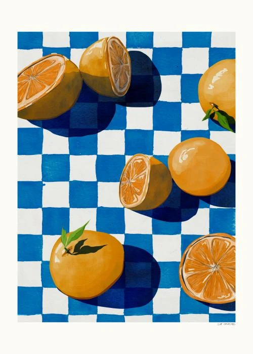 'Snacks from the Orange Tree' Art Print